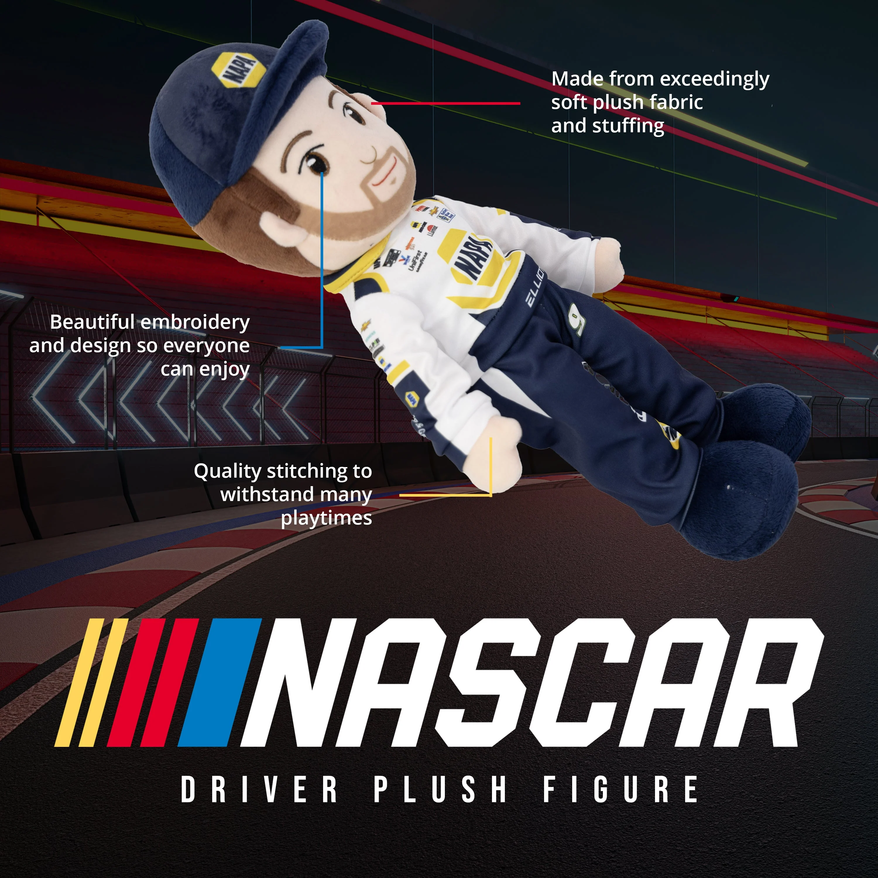 Chase Elliott #9 14" NAPA Plush Figure - Image 6