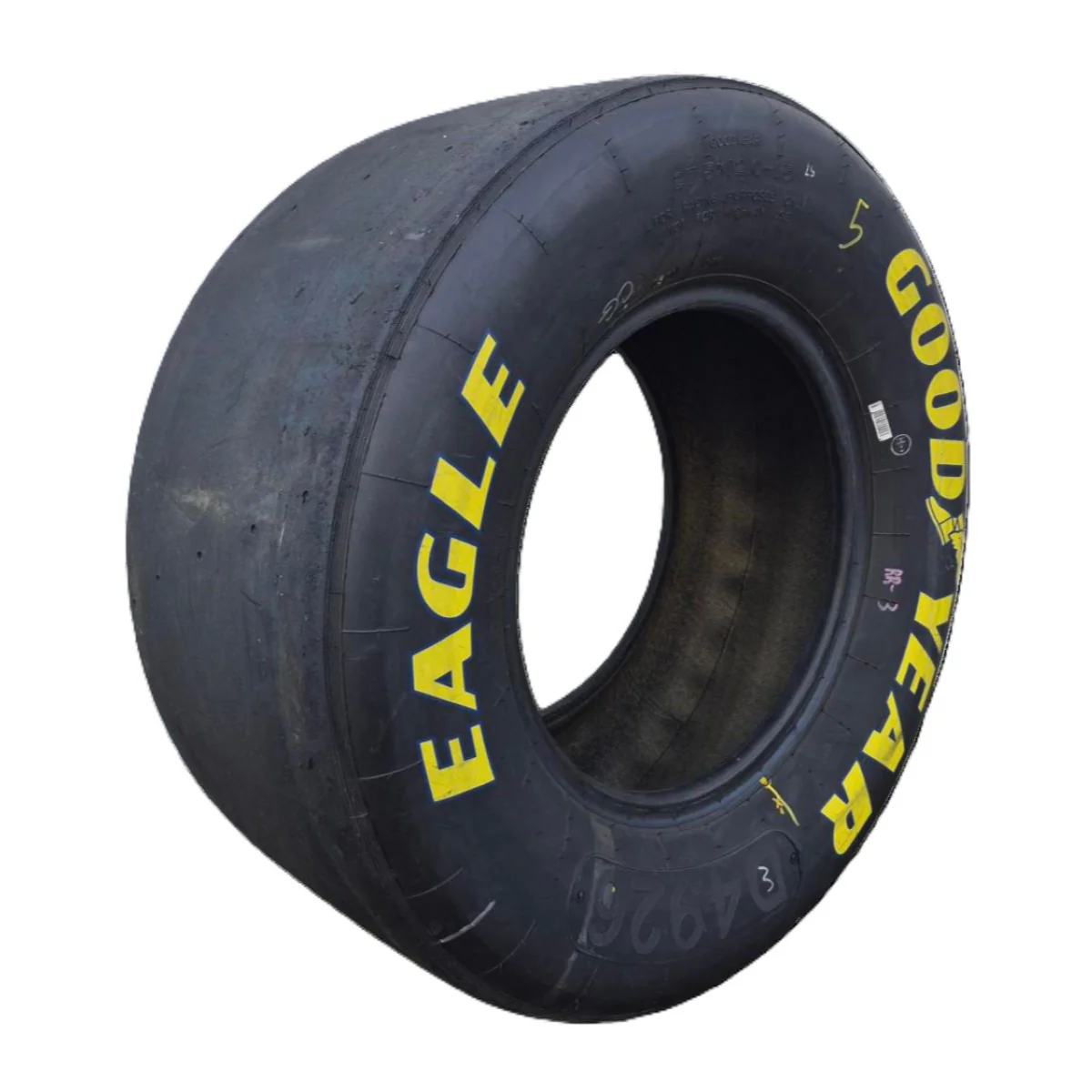 Race Used 2021 Kyle Larson #5 Tire - Watkins Glen Win , Championship Season