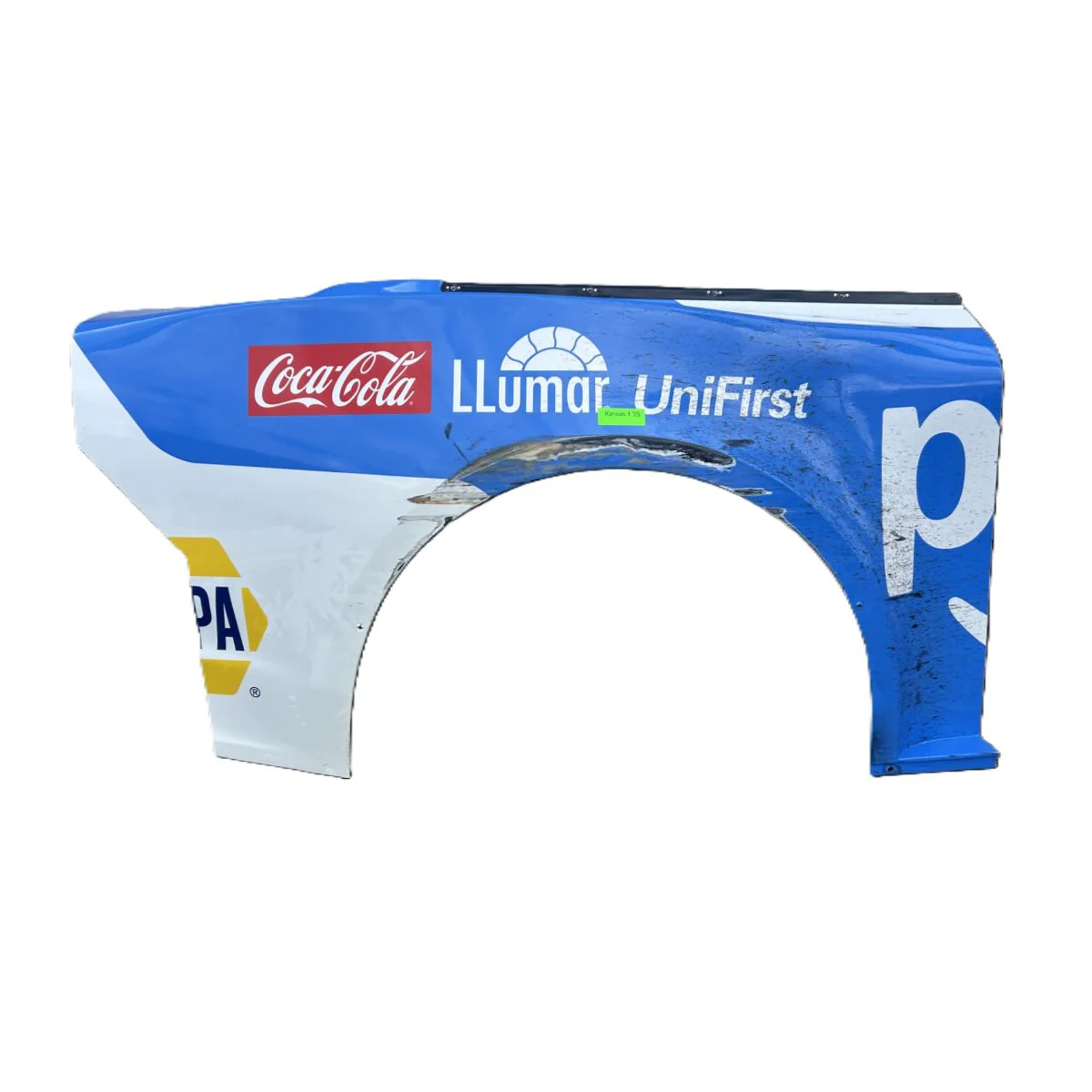 Race Used 2025 Chase Elliott #9 Prime Right Rear Quarter Panel - Kansas 1