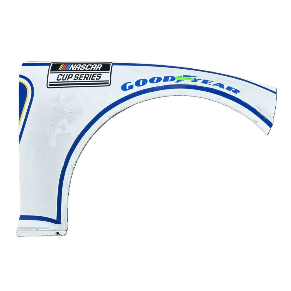 Race Used 2025 Chase Elliott #9 White NAPA Auto Parts Right Front Fender - Sonoma