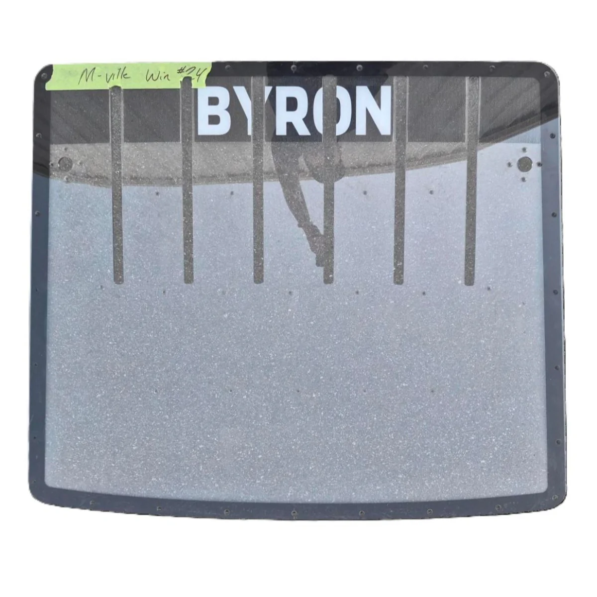 Race Used 2025 William Byron #24 Cincinnati Rear Windshield - Martinsville 2, Win