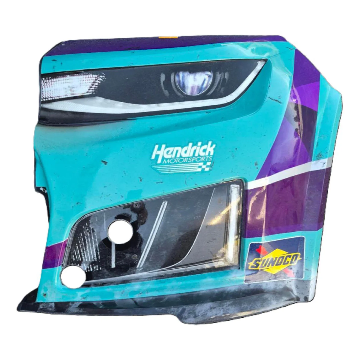 Race Used 2026 Alex Bowman #48 Ally Dragon Left Front Nose - Dover, All-Star, Top 10, P.9
