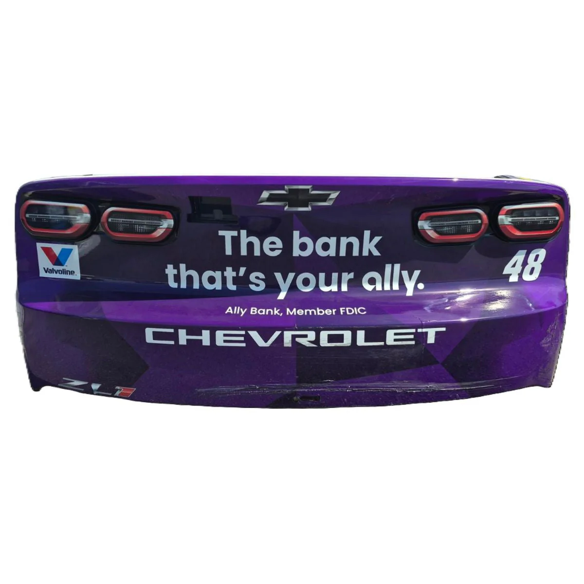 Race Used 2026 Alex Bowman #48 Ally Rear Bumper - Watkins Glen