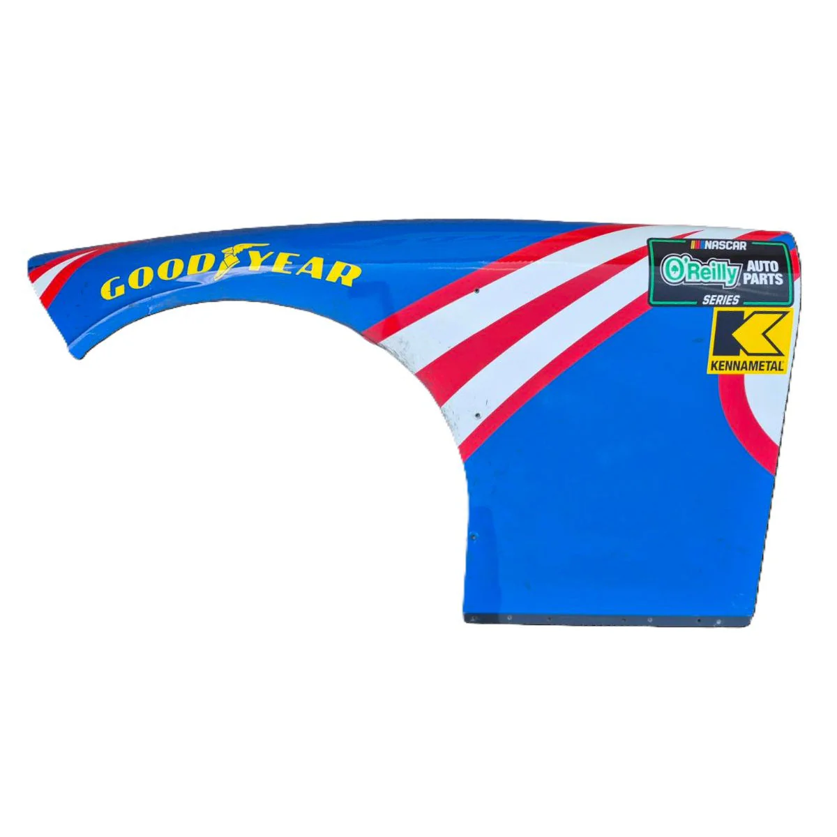 Race Used 2026 Corey Day #17 HendrickCars.com Left Front Fender - Bristol 1, Top 10, P.8