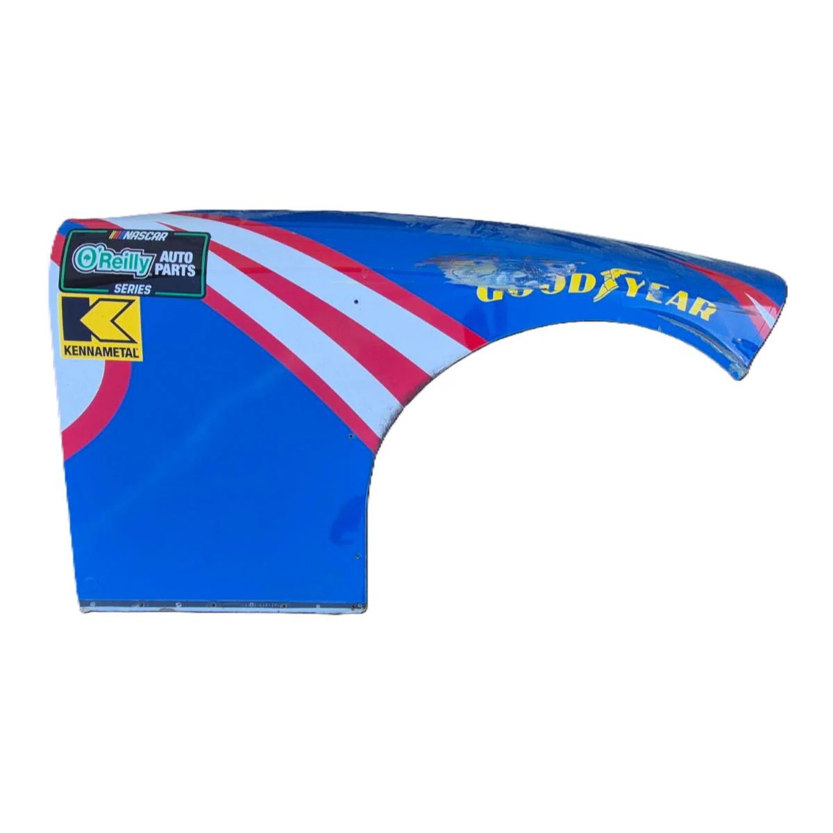 Race Used 2026 Corey Day #17 NOAPS HendrickCars.com Right Front Fender - Darlington 1, Top 10 Finish, P6