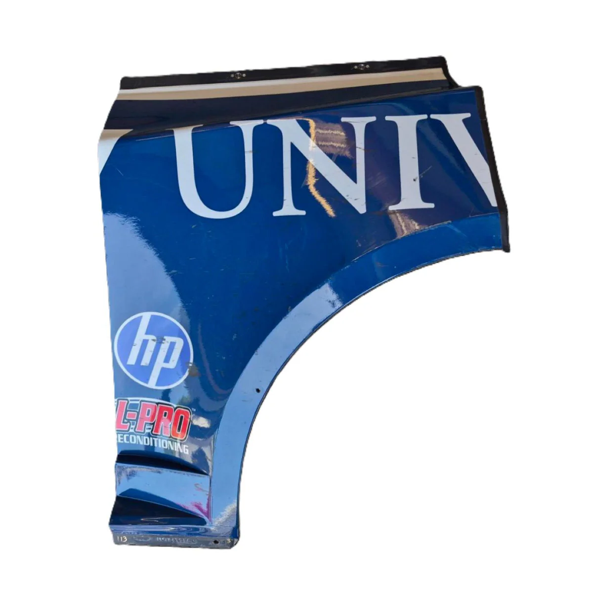 Race Used 2026 William Byron #24 Liberty University Partial Left Rear Quarter Panel ( 1 of 2 ) - Watkins Glen, 300th Cup Start