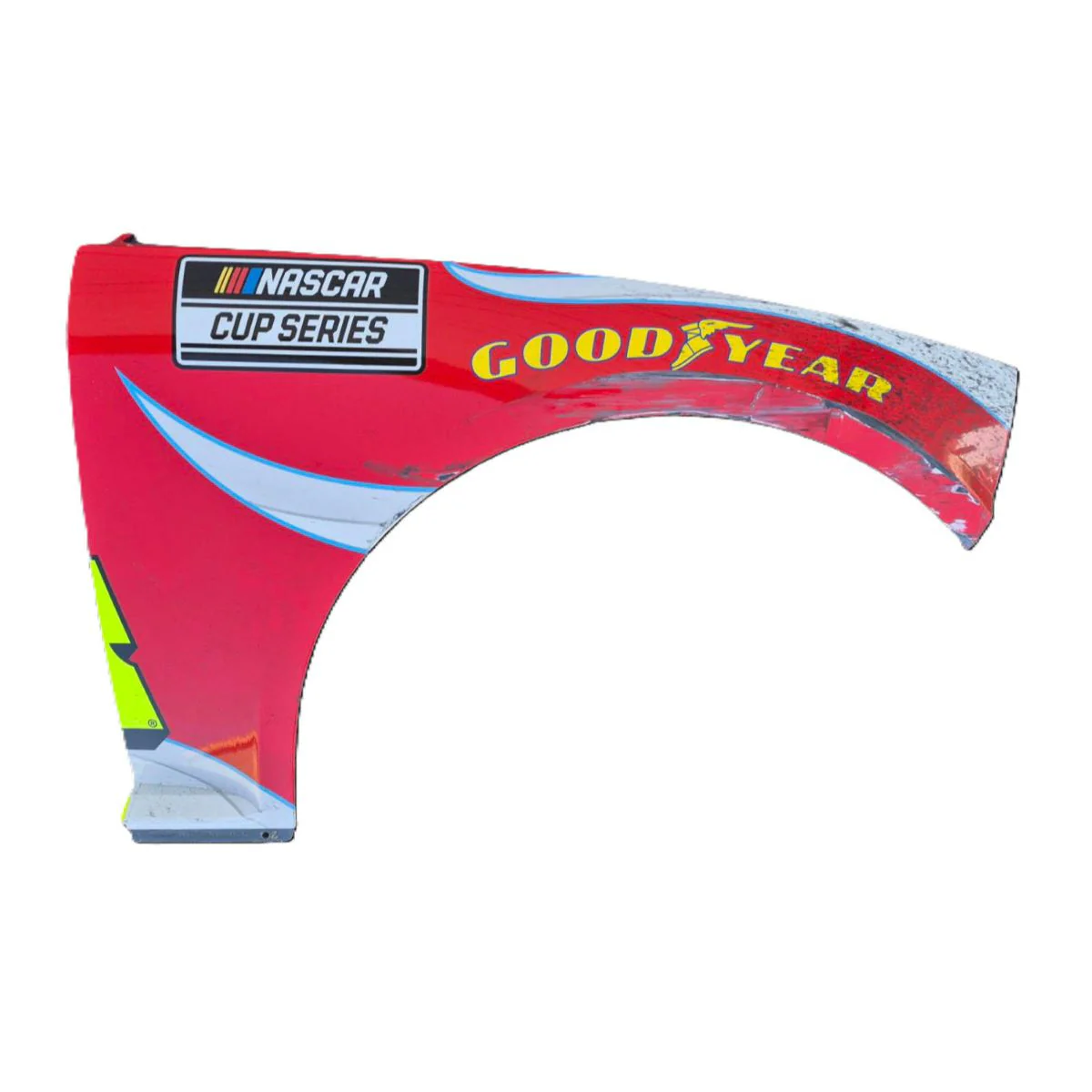 Race Used 2026 William Byron #24 Raptor Right Front Fender - Darlington 1, Top 10 Finish, P8