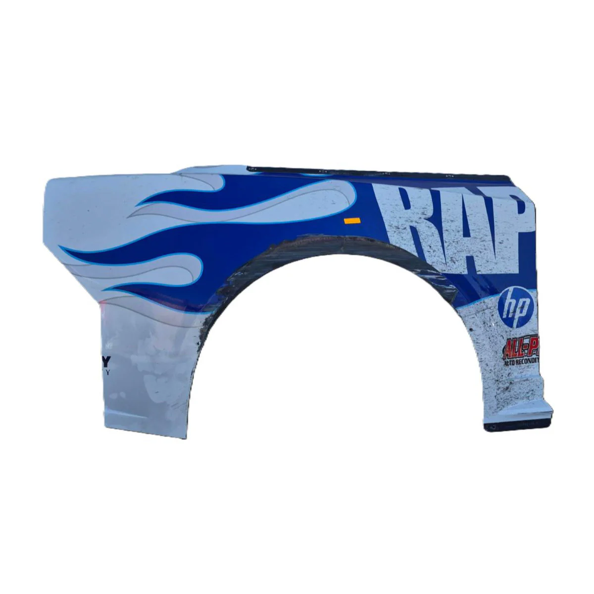 Race Used 2026 William Byron #24 Raptor Right Rear Quarter Panel - Darlington 1, Top 10 Finish, P8