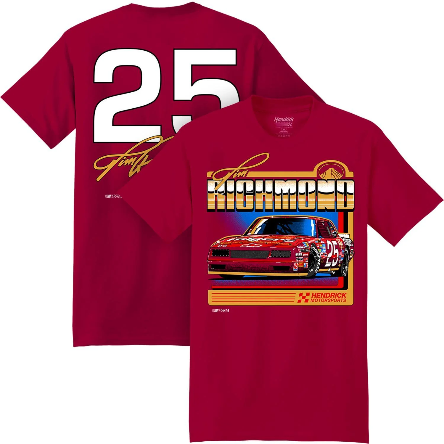 Tim Richmond #25 Folgers Red T-shirt