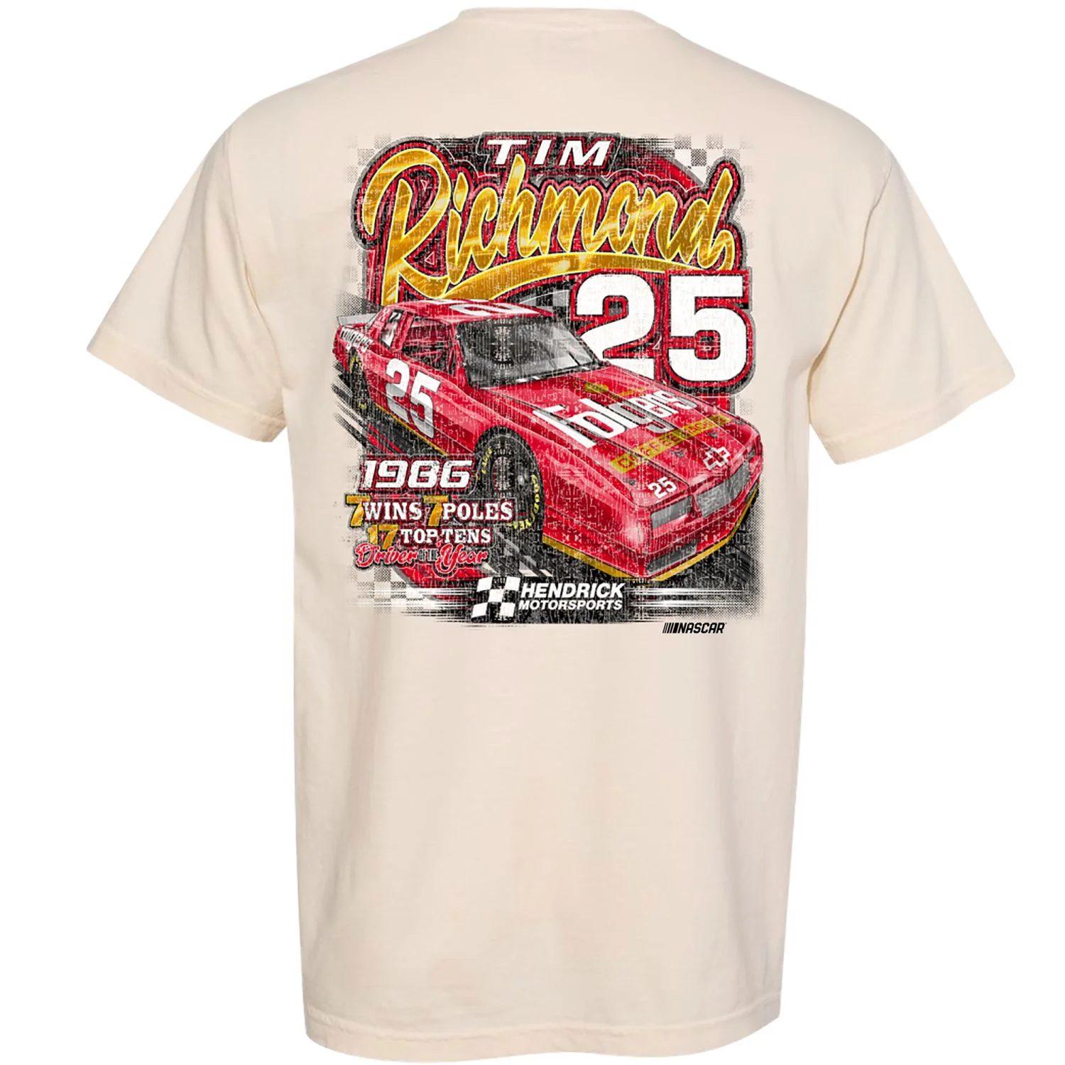 Tim Richmond #25 Folgers T-shirt - Image 3