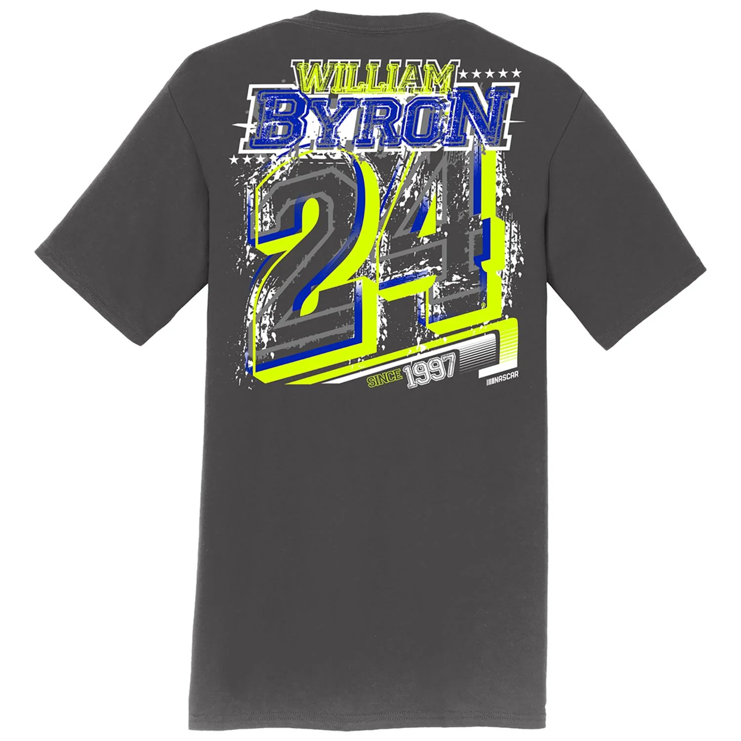 William Byron #24 Charcoal T-shirt - Image 3