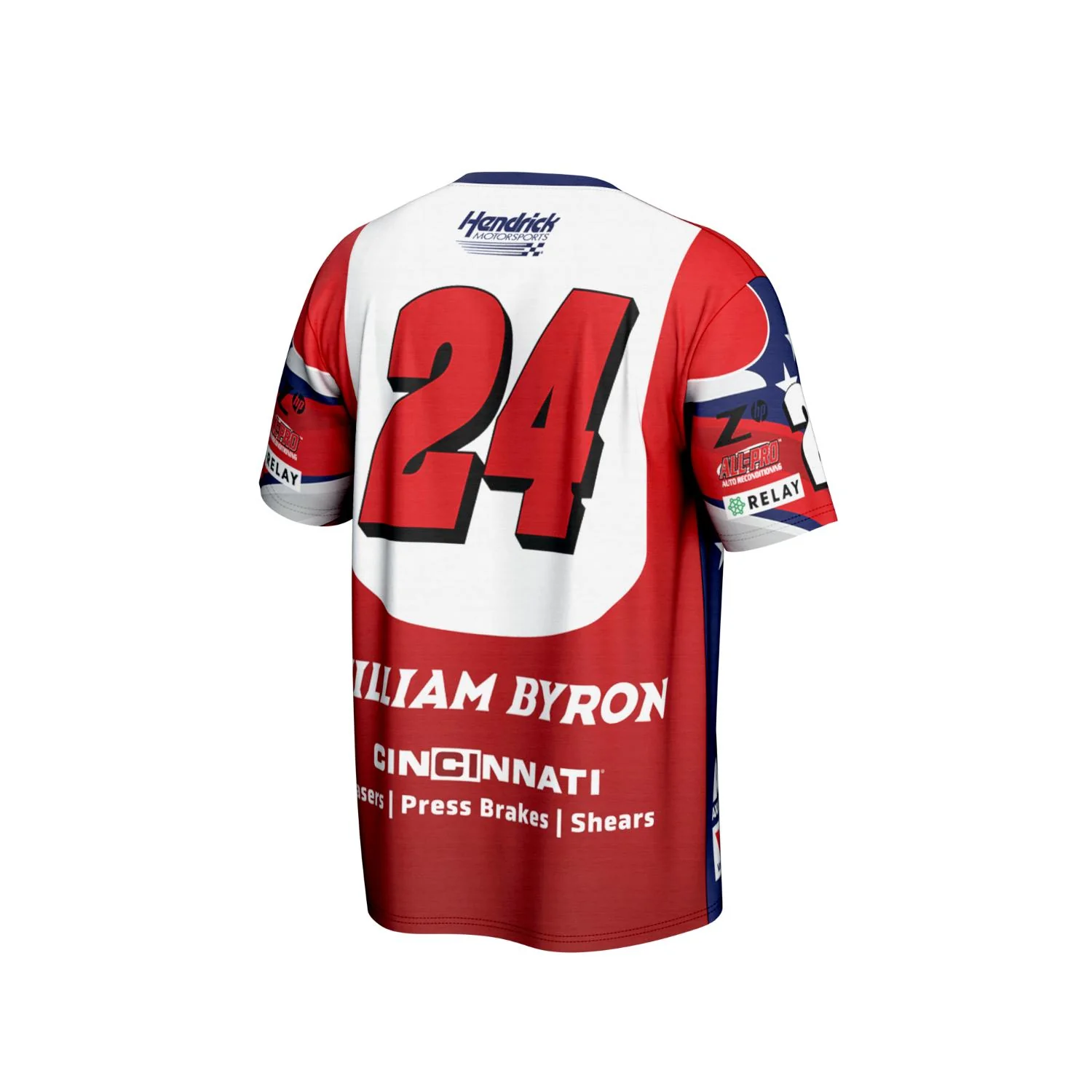 William Byron #24 Cincinnati Sublimated T-shirt - Image 3