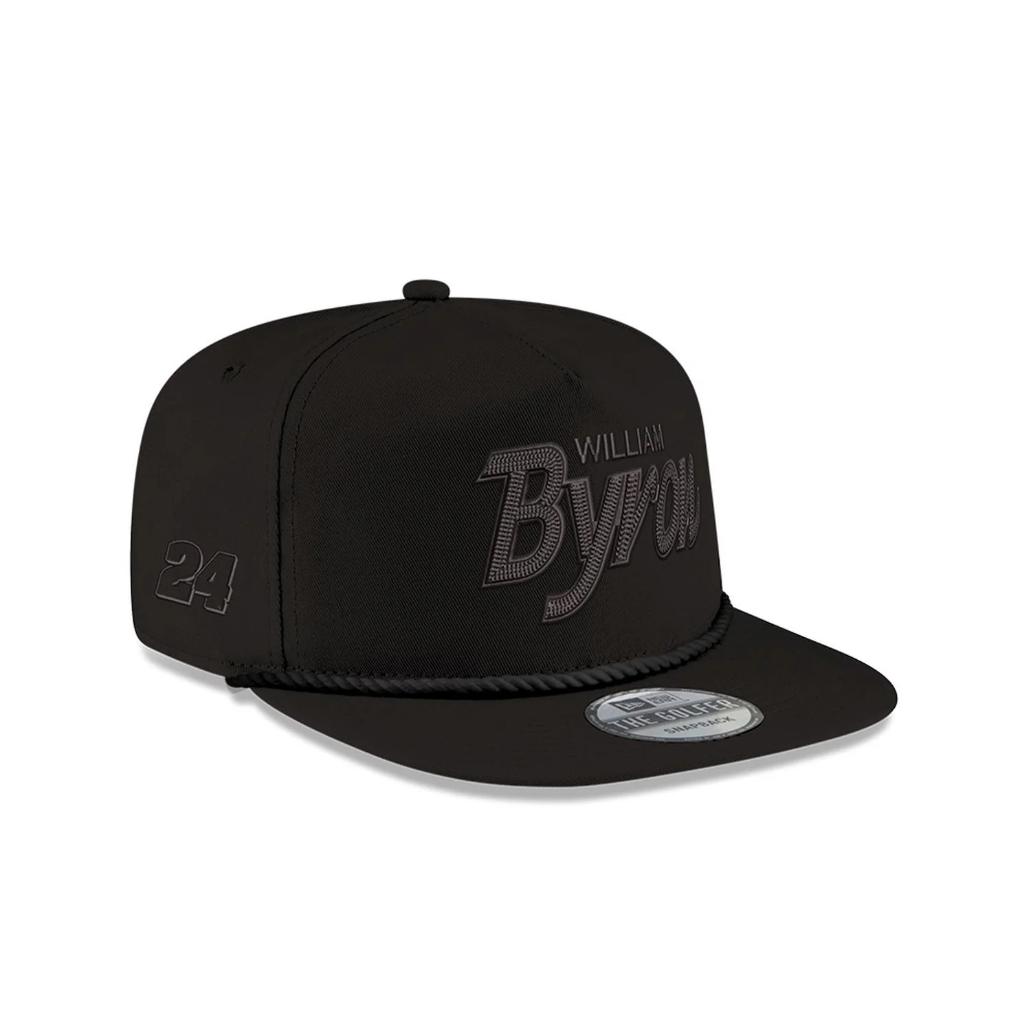 William Byron #24 Exclusive New Era Black Out Golfer Cap - Image 2