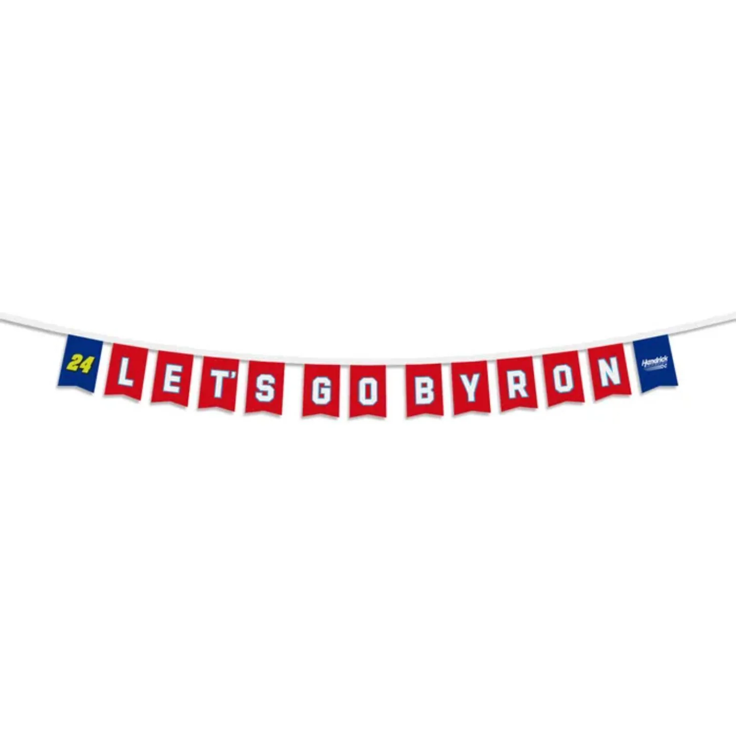 William Byron #24 "Let's Go Byron" 8' String Party Banner