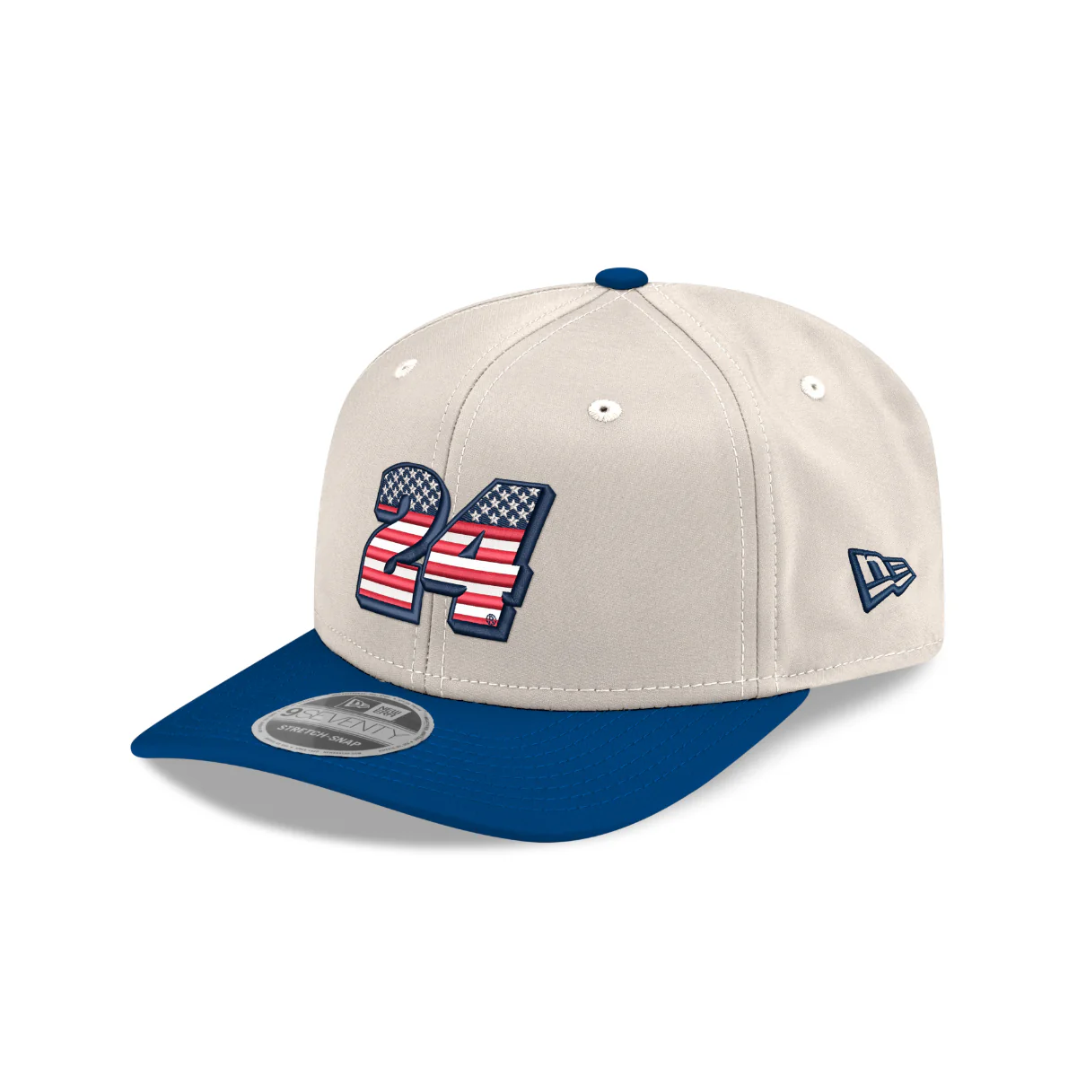 William Byron #24 New Era Stars and Stripes 9SEVENTY SS Cap