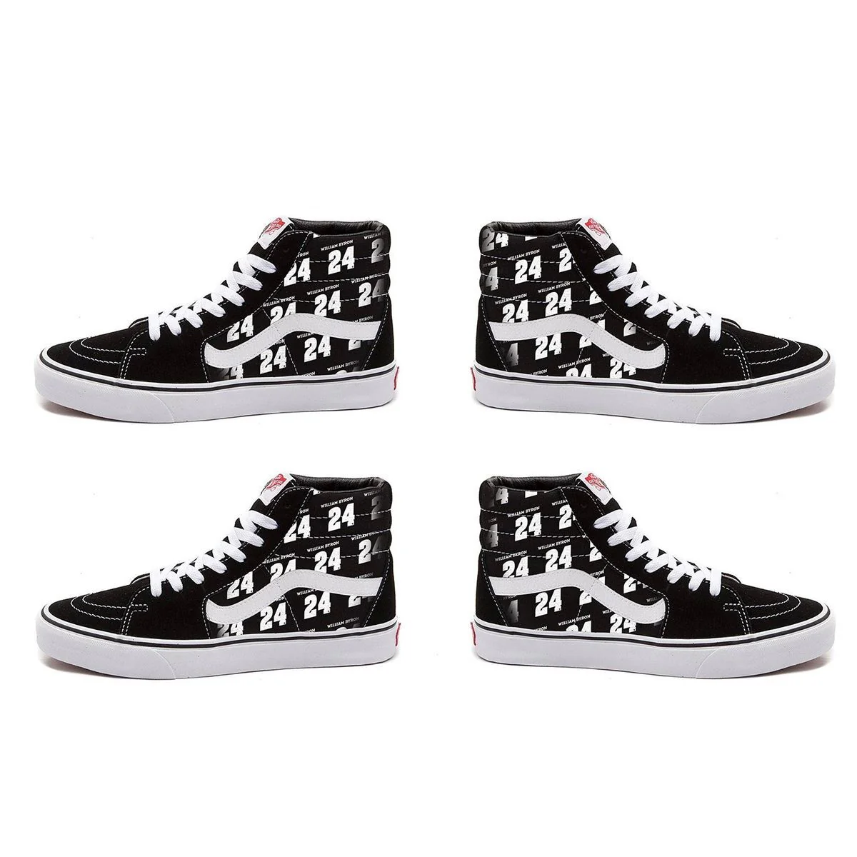 William Byron # 24 Vans Sk8-Hi Tops