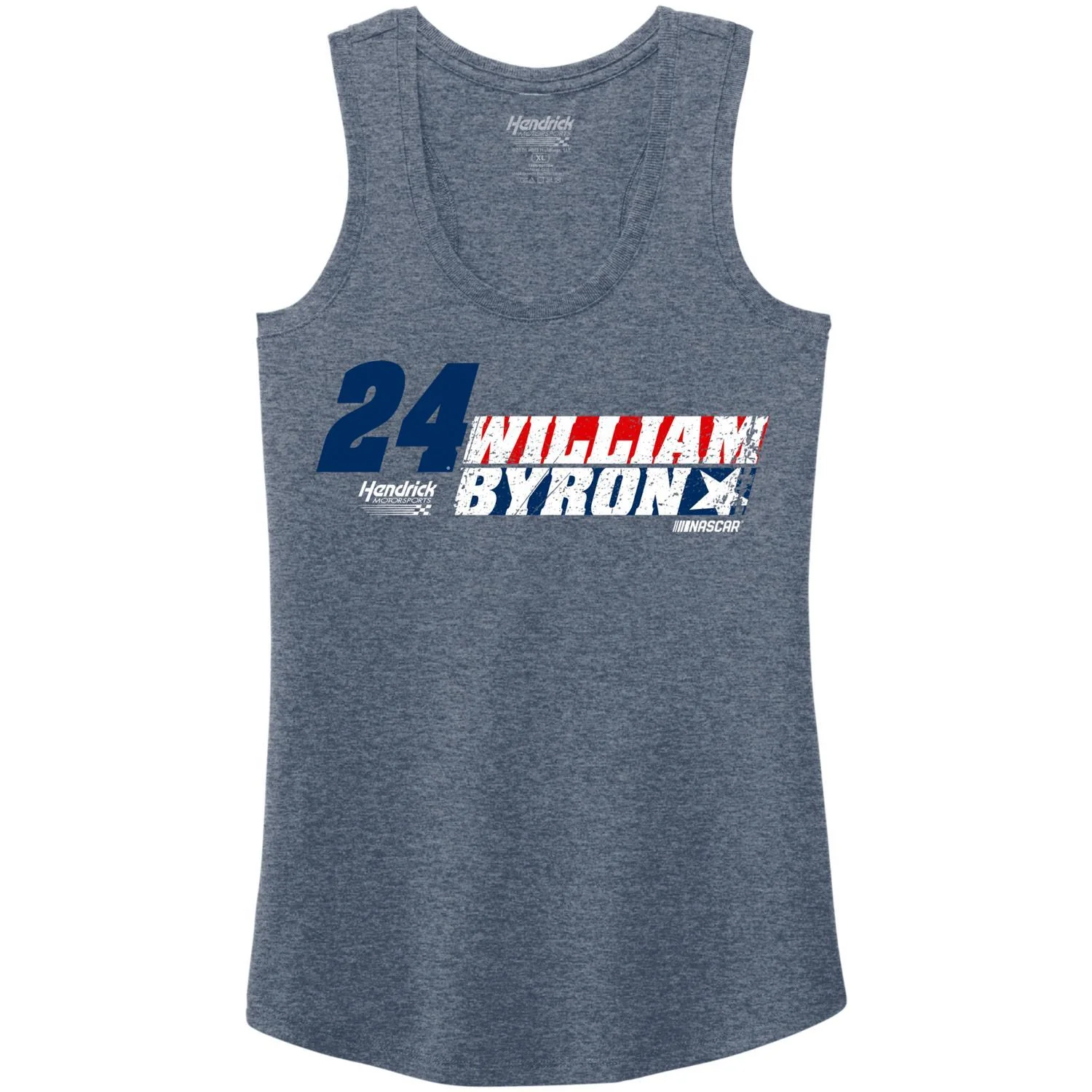 William Byron #24 Women's Navy Frost Tank Top - Image 2