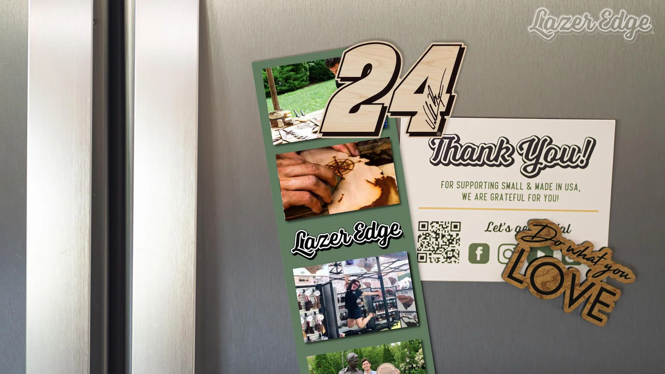 William Byron #24 Wooden Magnet - Image 4