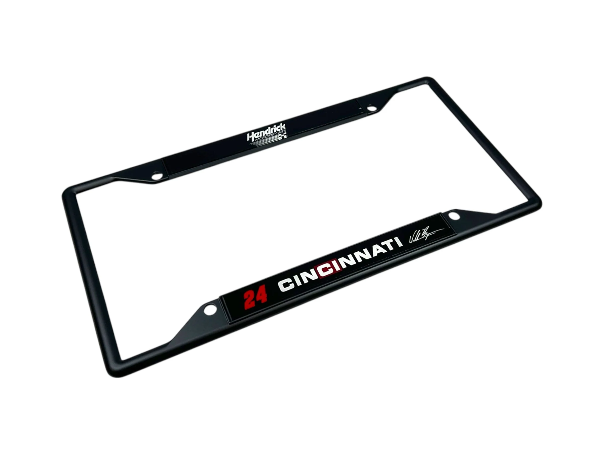 William Byron #24 Cincinnati Black License Plate Frame