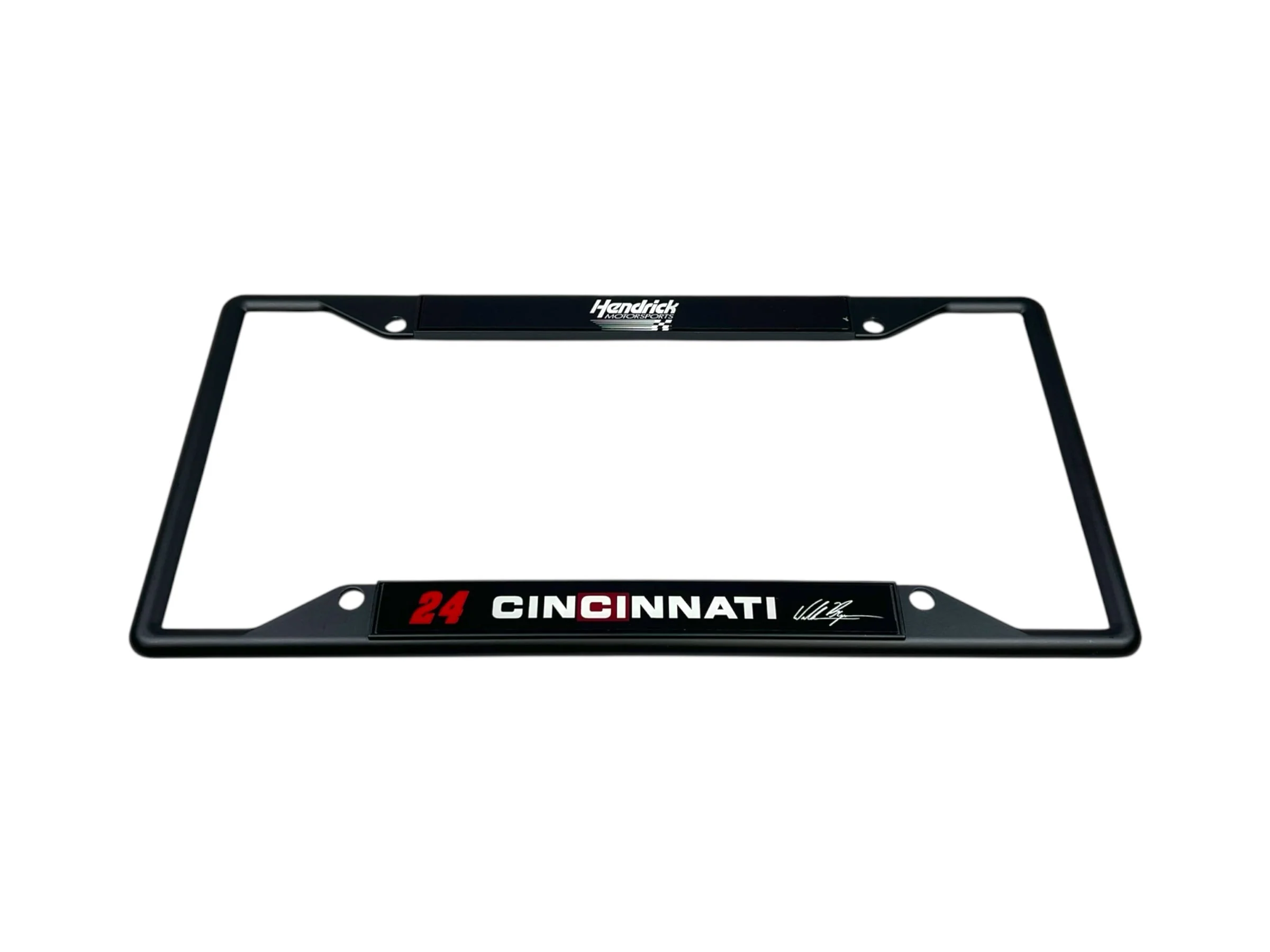 William Byron #24 Cincinnati Black License Plate Frame - Image 2