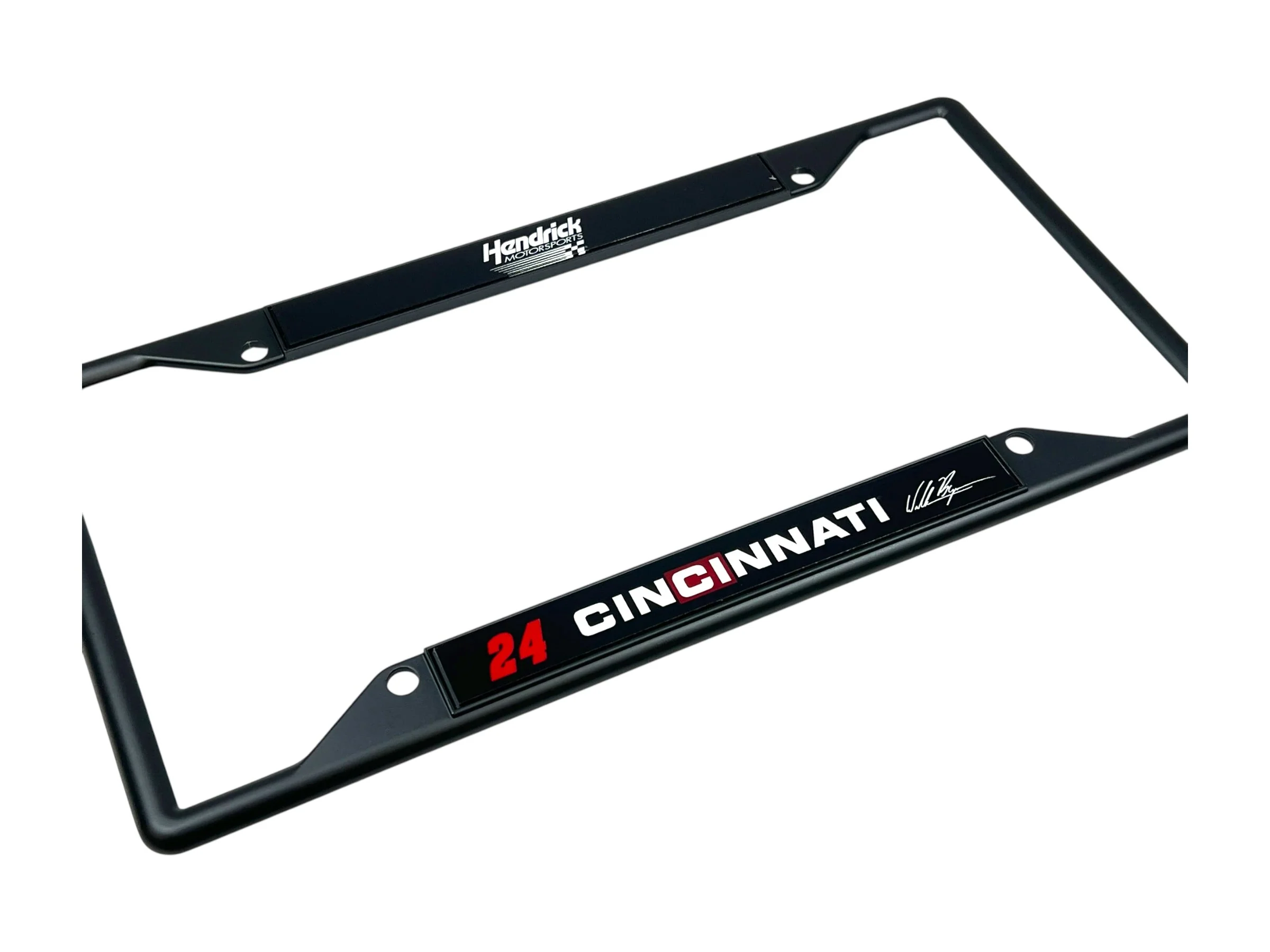 William Byron #24 Cincinnati Black License Plate Frame - Image 3