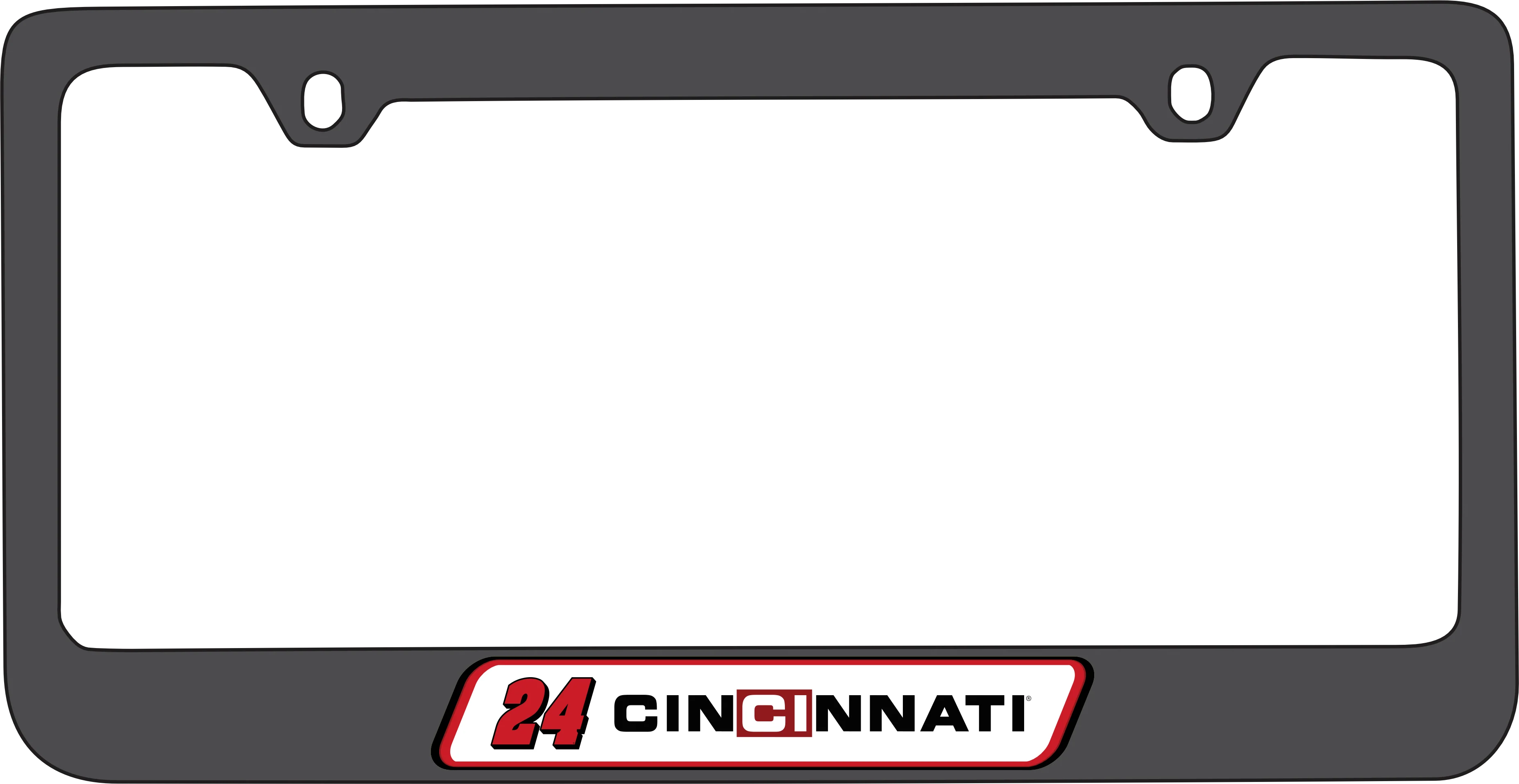 William Byron #24 Cincinnati Black License Plate Frame - Image 5