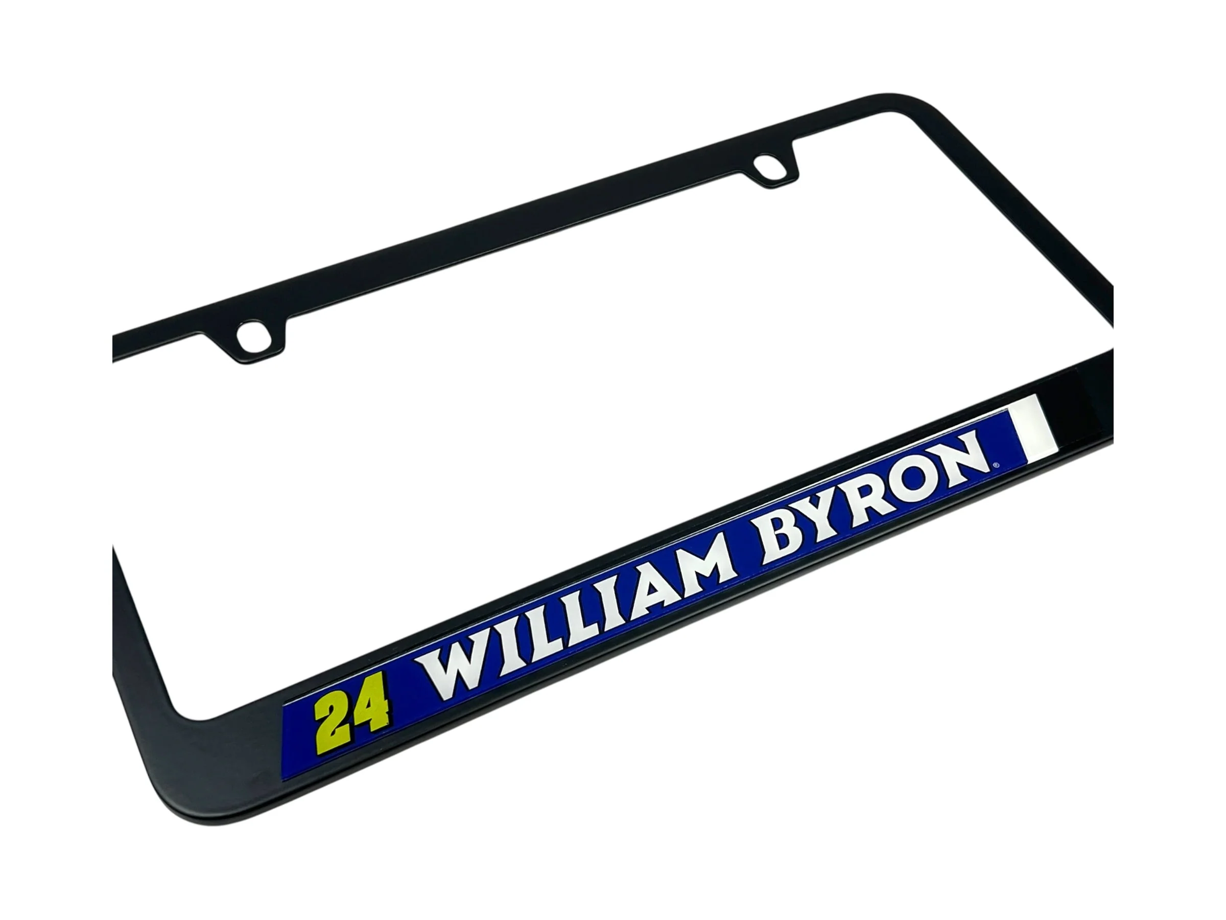 William Byron #24 Raptor Black License Plate Frame - Image 3