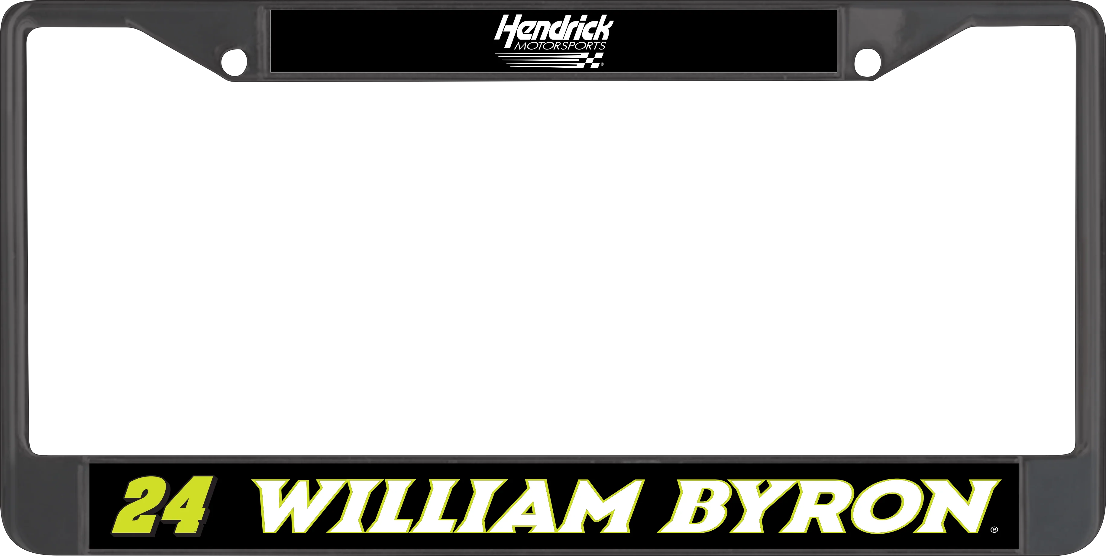 William Byron #24 Raptor Black License Plate Frame - Image 5