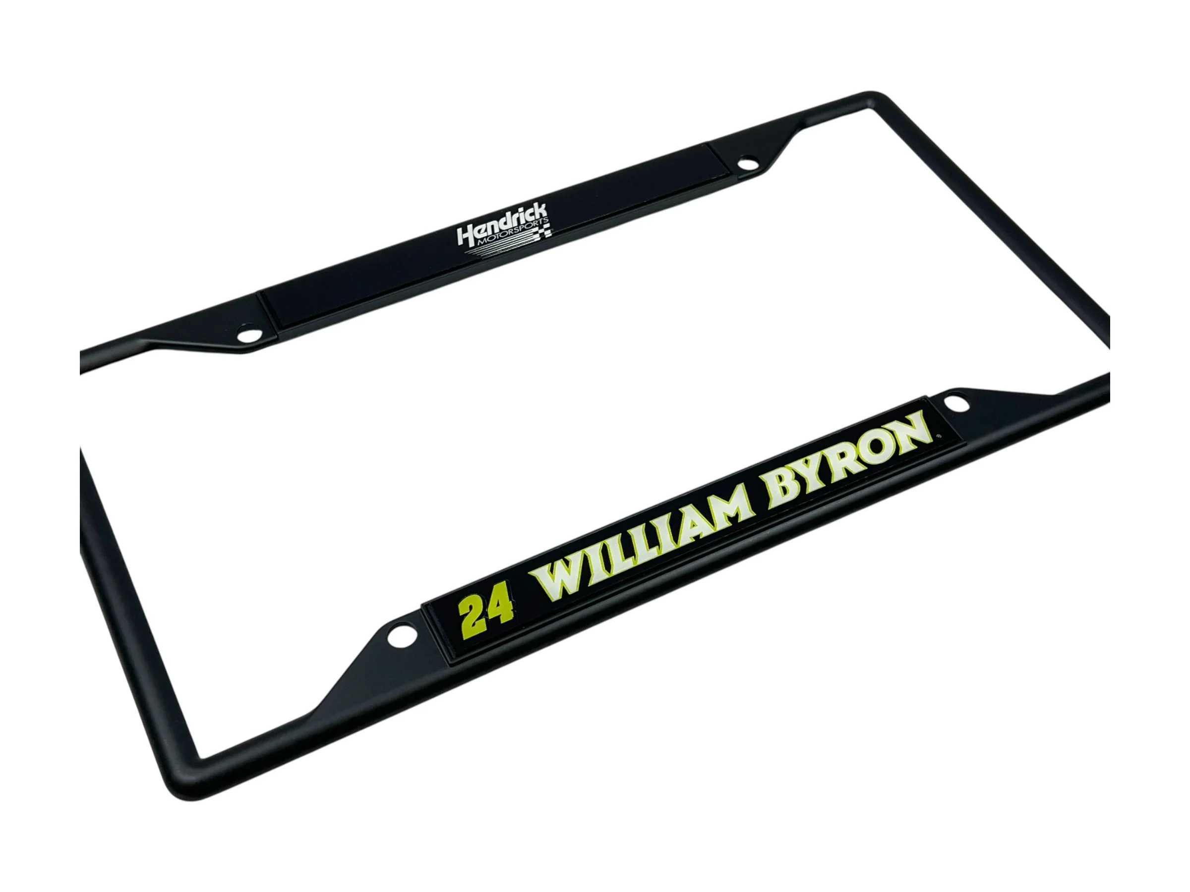 William Byron #24 Raptor Black License Plate Frame - Image 3