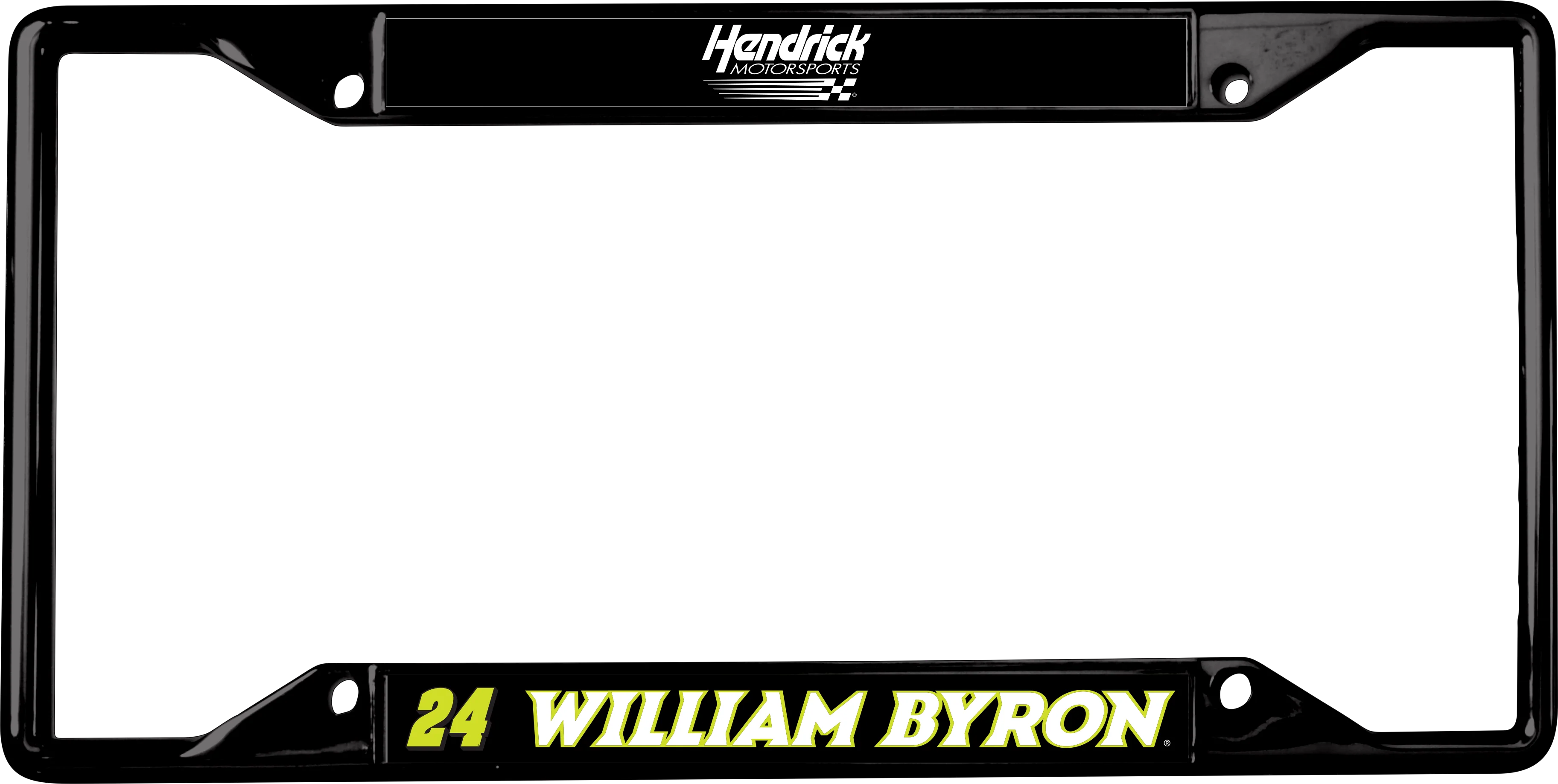 William Byron #24 Raptor Black License Plate Frame - Image 5
