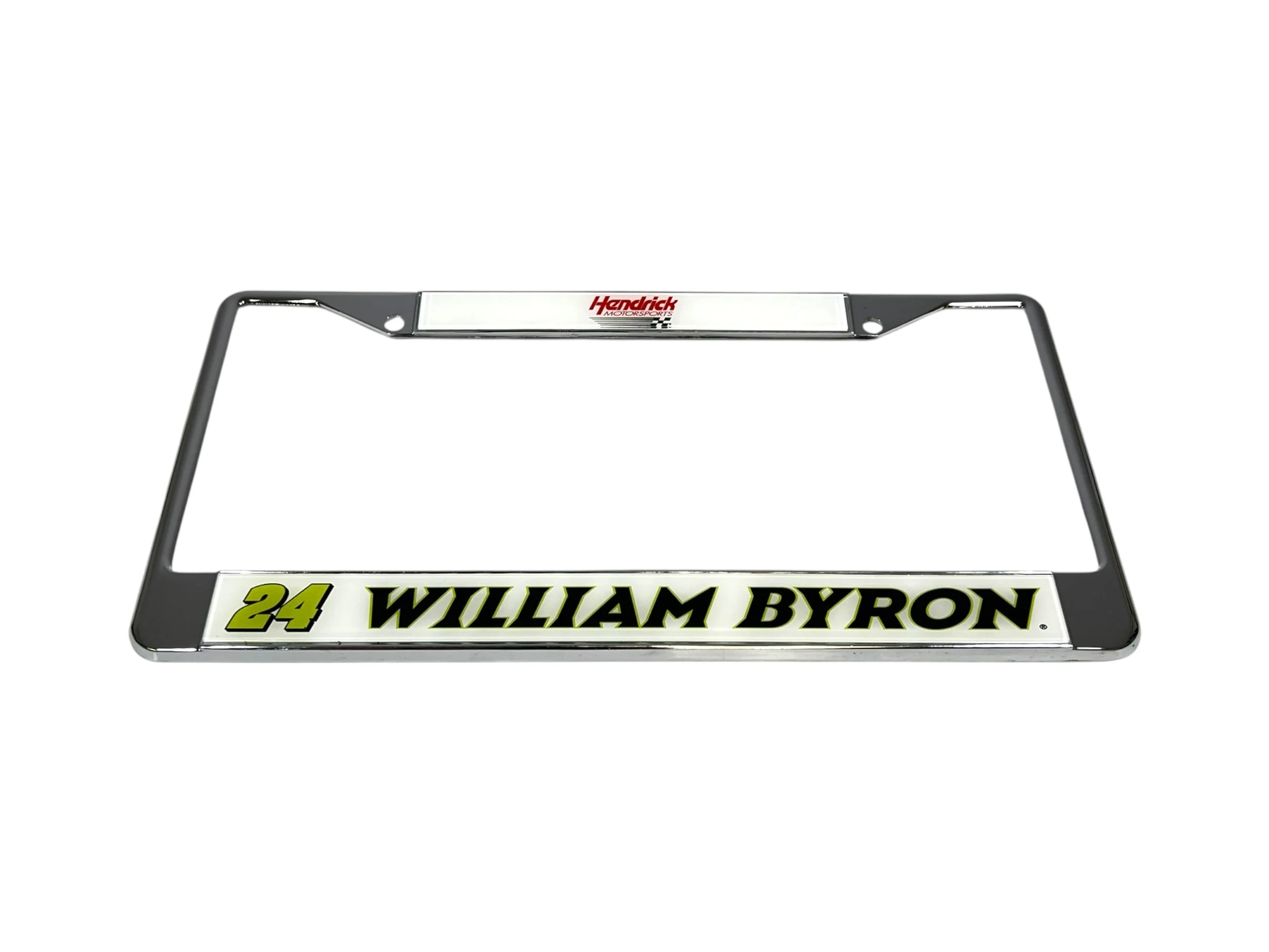 William Byron #24 Raptor Chrome License Plate Frame - Image 2