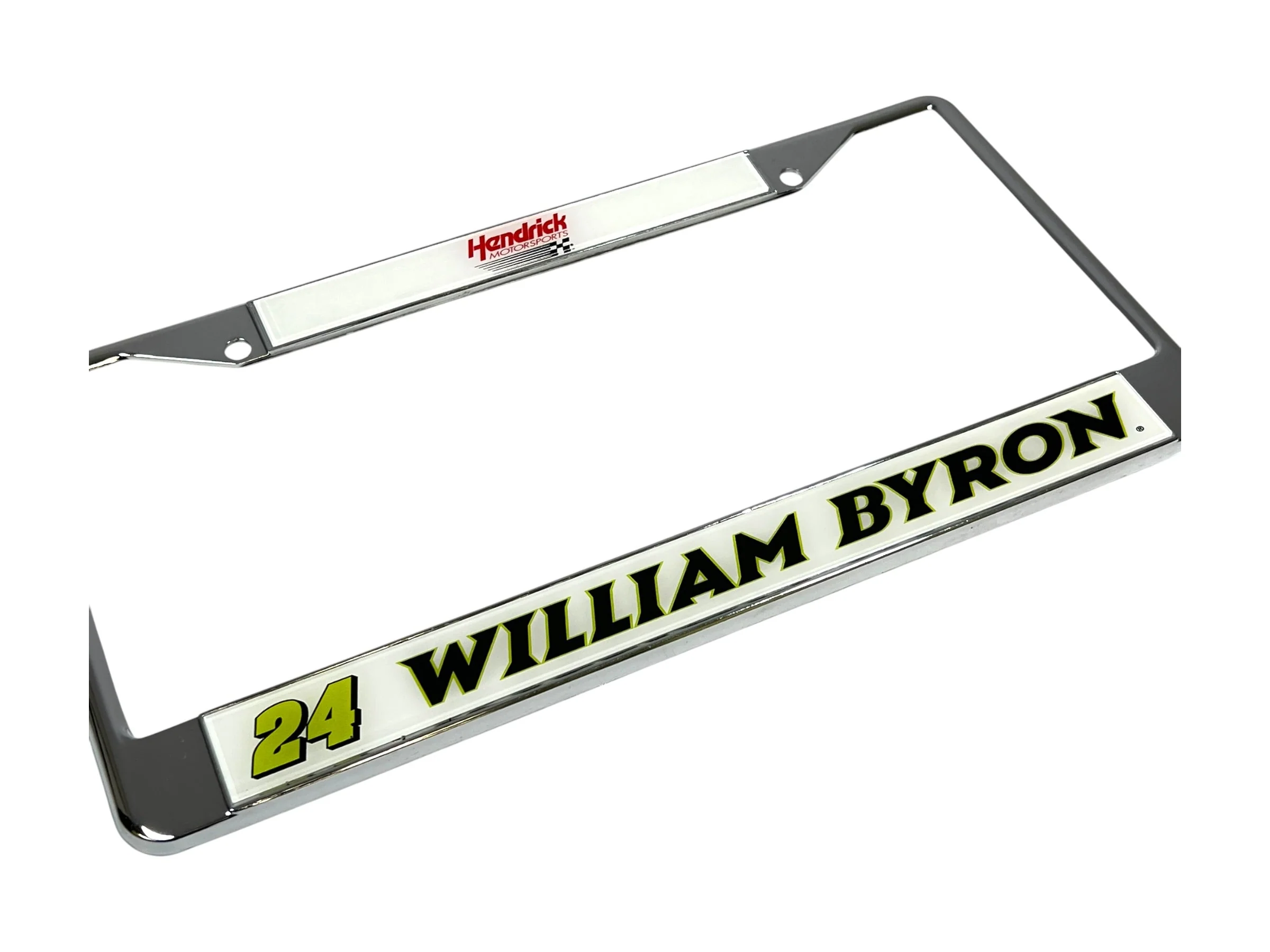 William Byron #24 Raptor Chrome License Plate Frame - Image 3