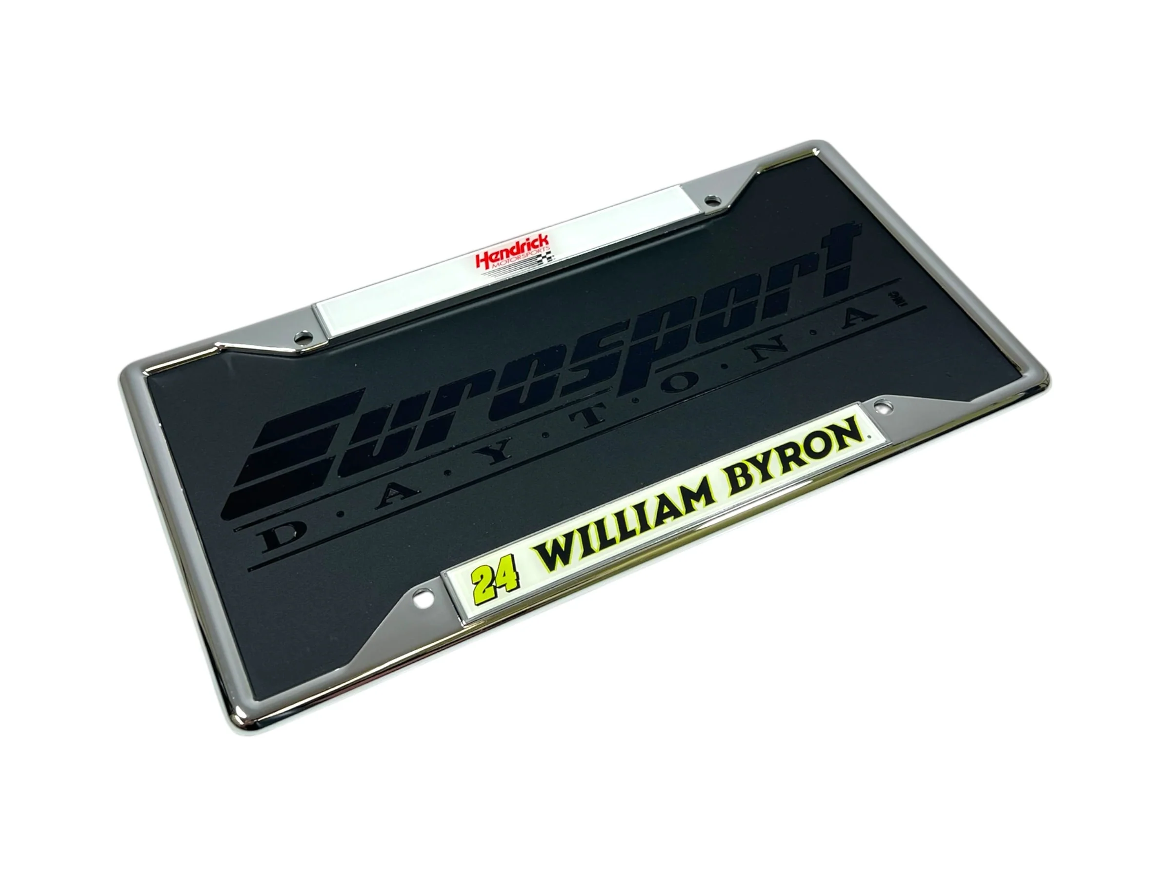William Byron #24 Raptor Chrome License Plate Frame - Image 4