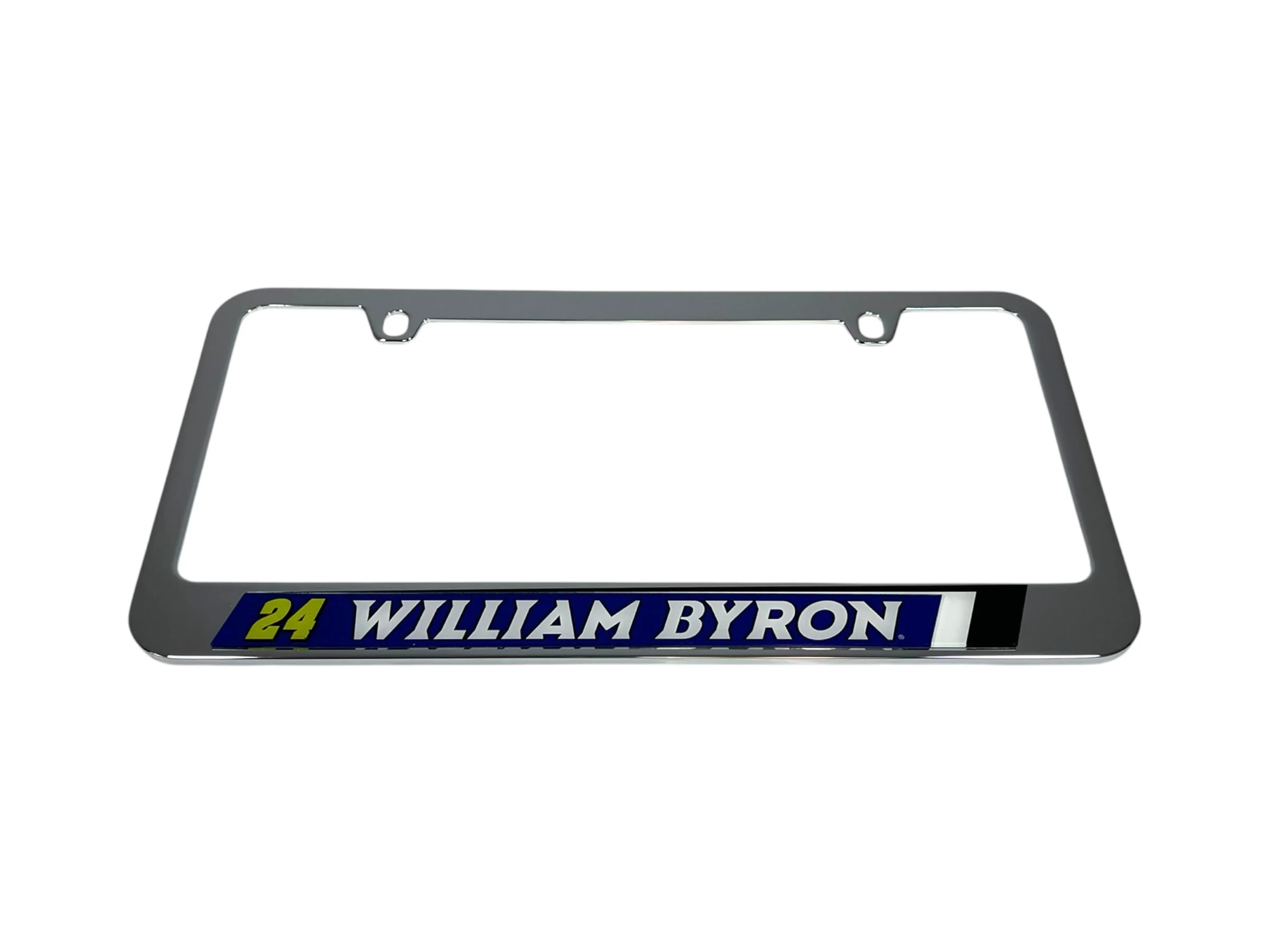 William Byron #24 Raptor Chrome License Plate Frame - Image 2