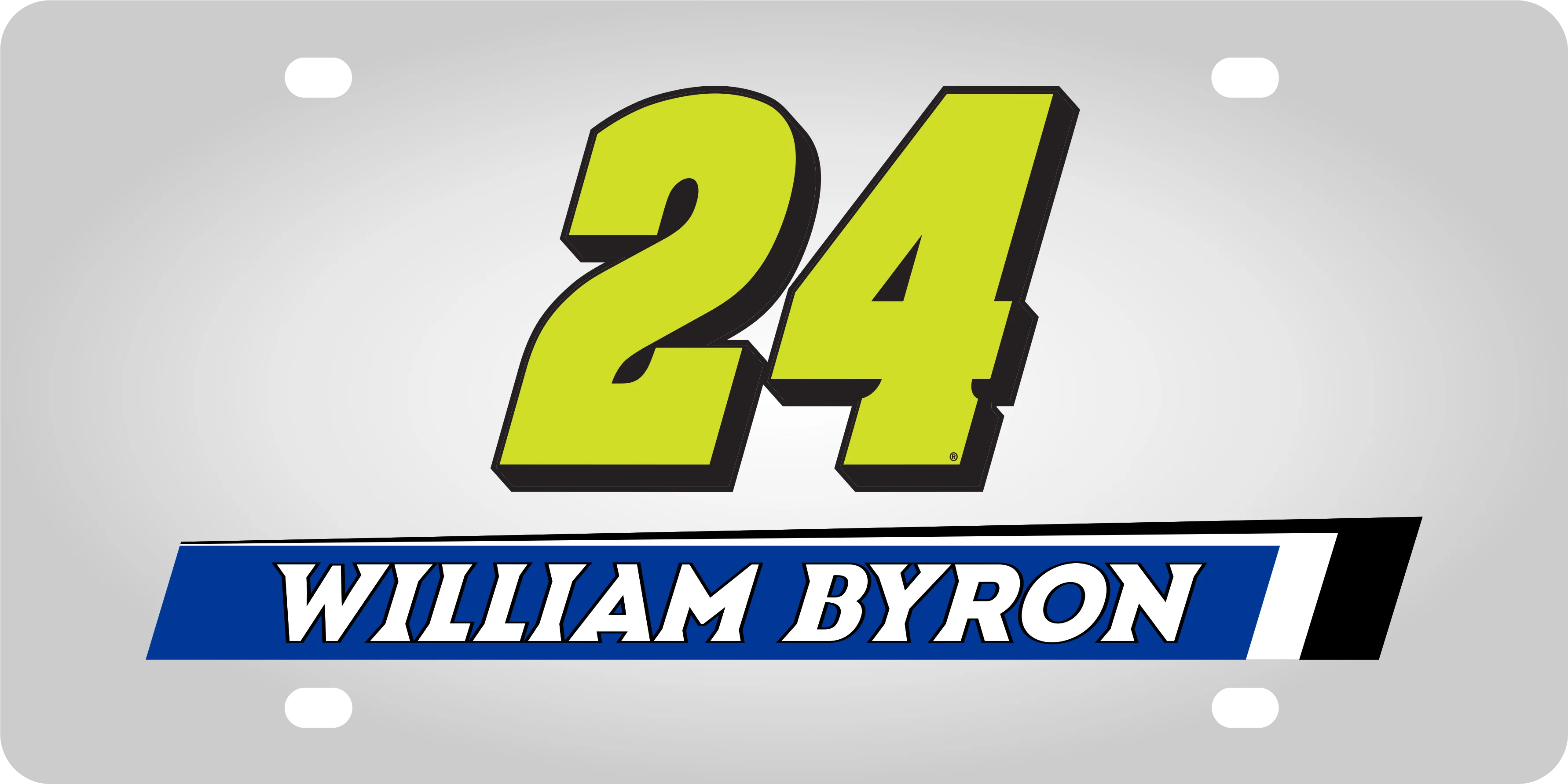 William Byron #24 Raptor Stainless Steel License Plate - Image 5
