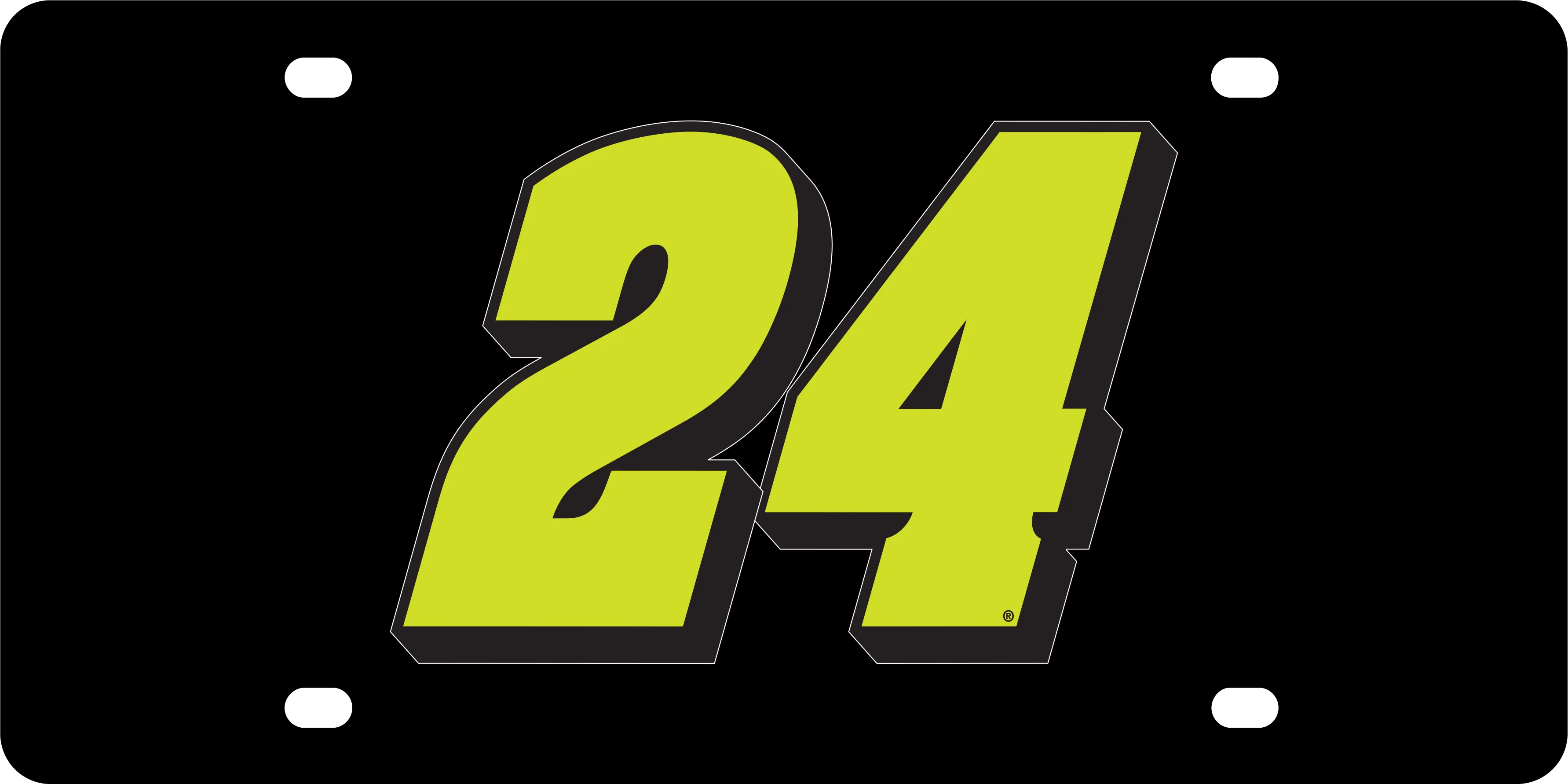 William Byron #24 Raptor Acrylic License Plate - Image 5