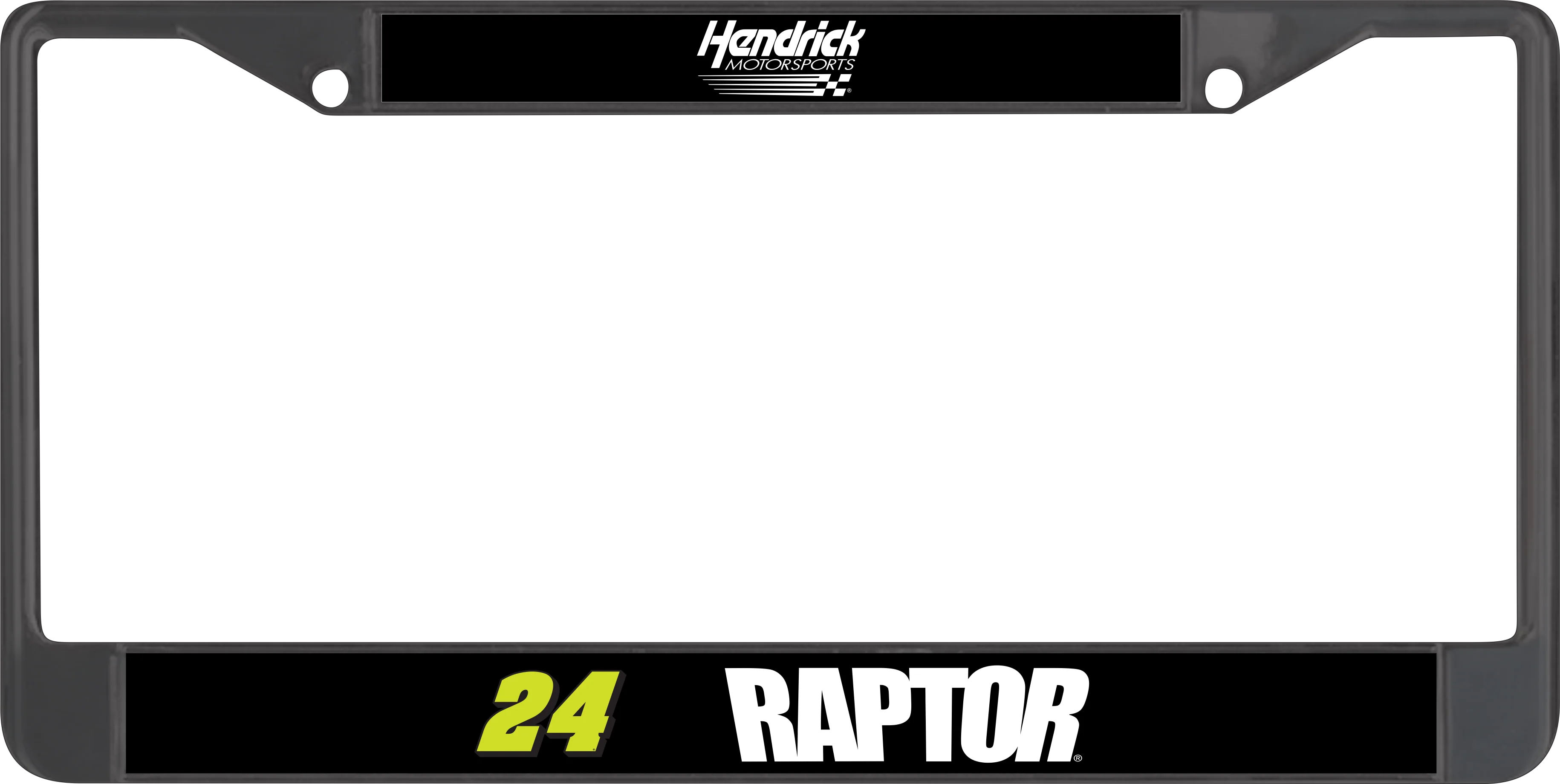 William Byron #24 Raptor Black License Plate Frame - Image 5