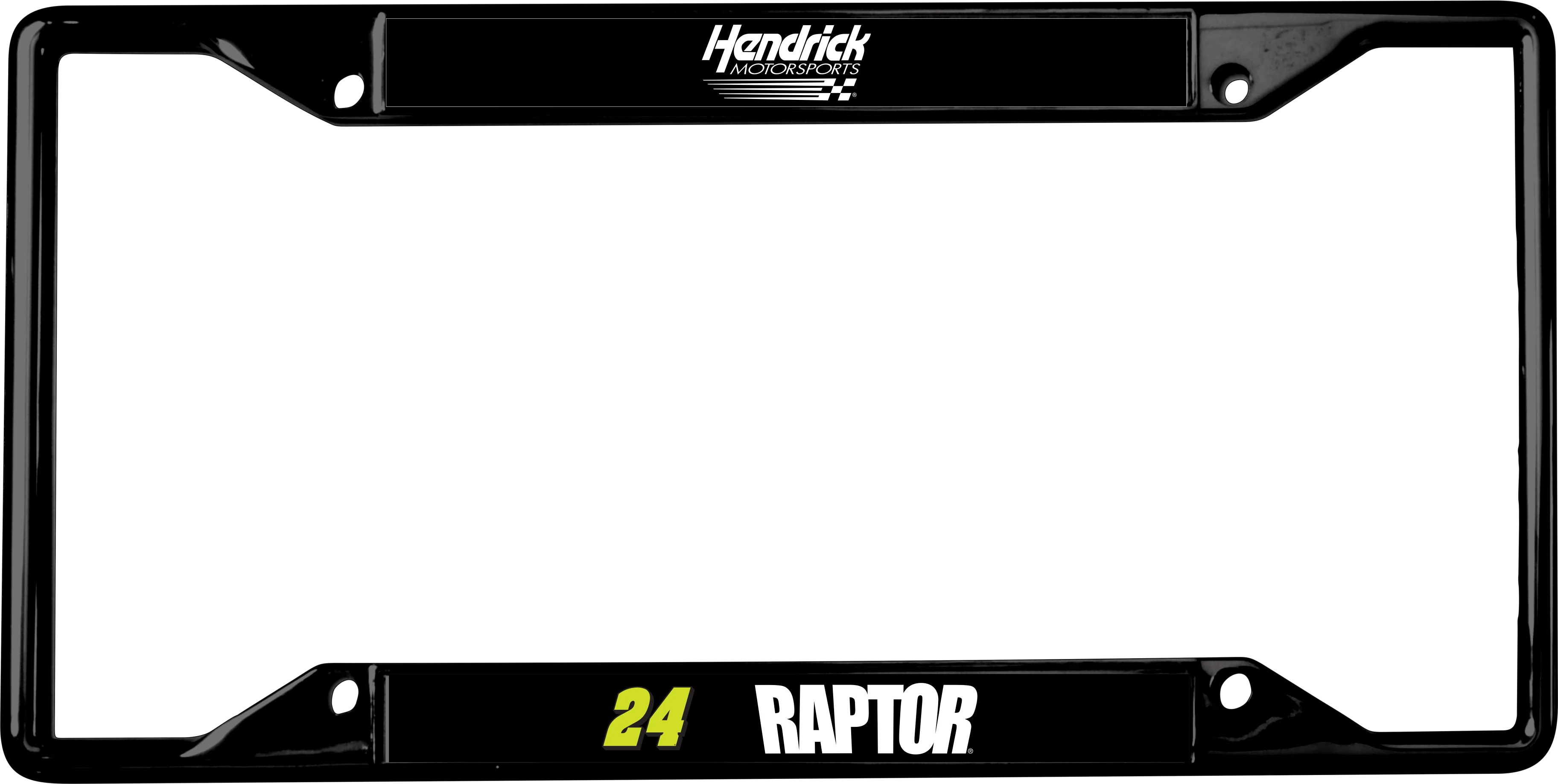William Byron #24 Raptor Black License Plate Frame - Image 5