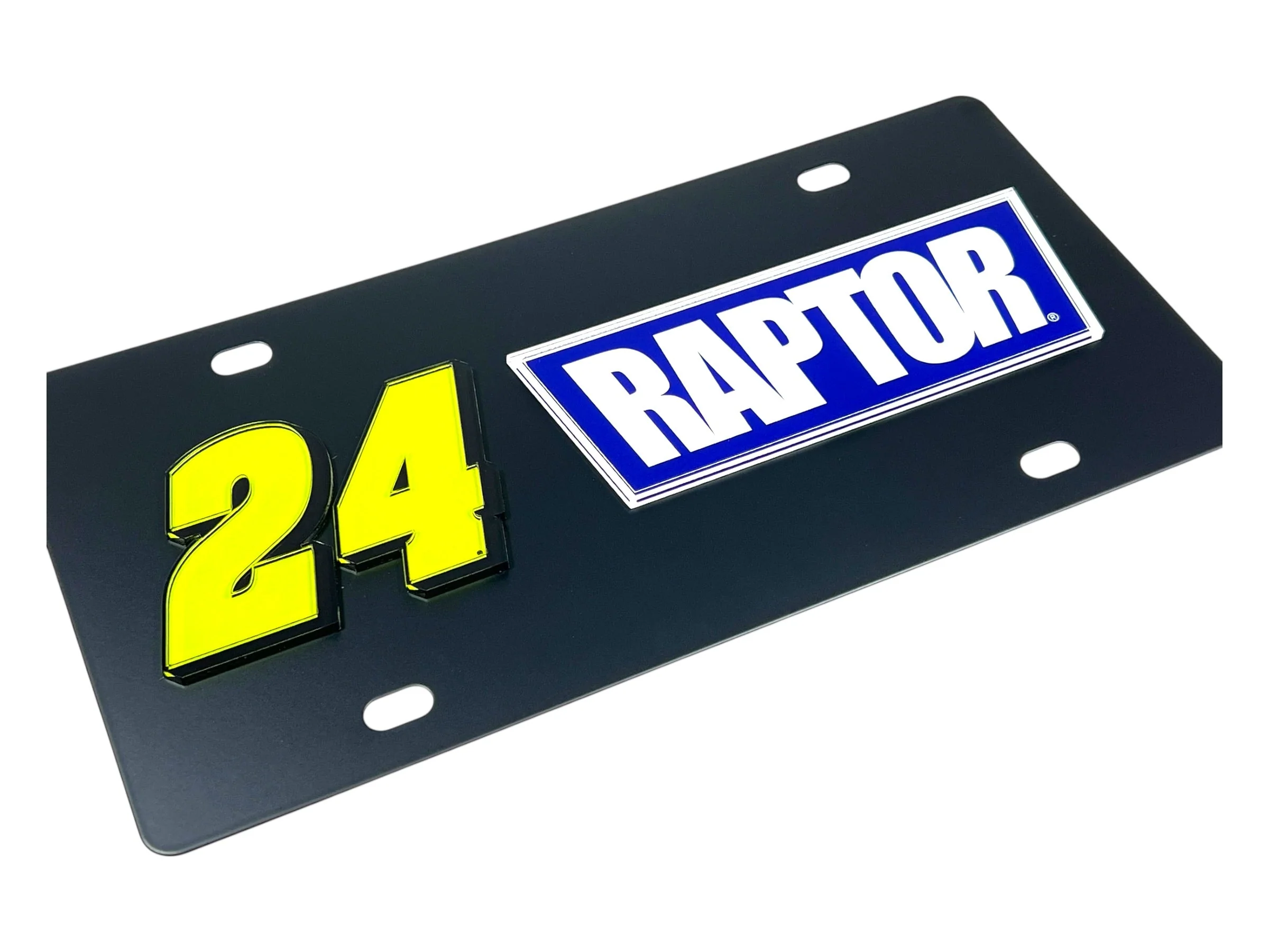 William Byron #24 Raptor Carbon Steel License Plate - Image 3