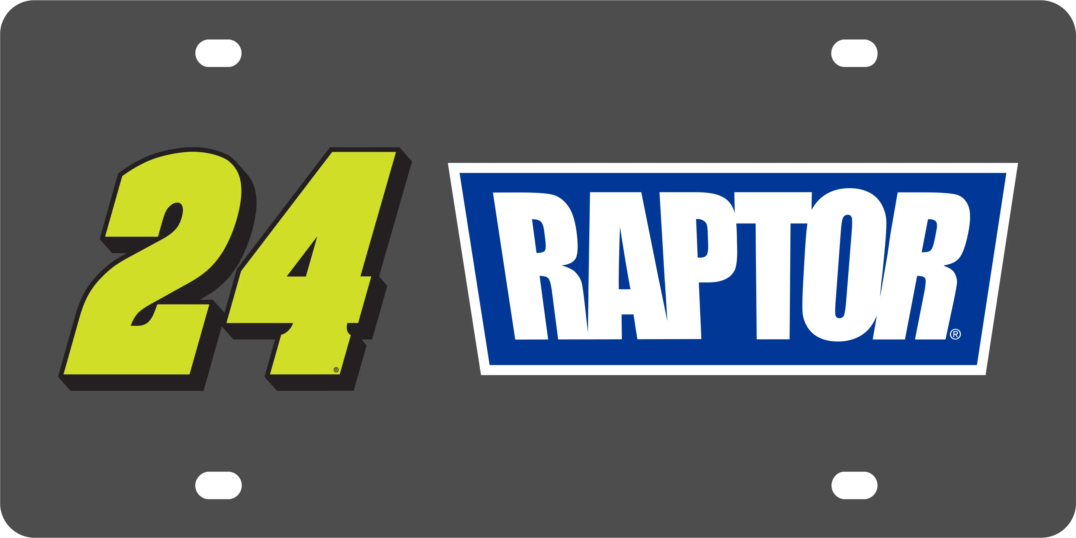 William Byron #24 Raptor Carbon Steel License Plate - Image 5