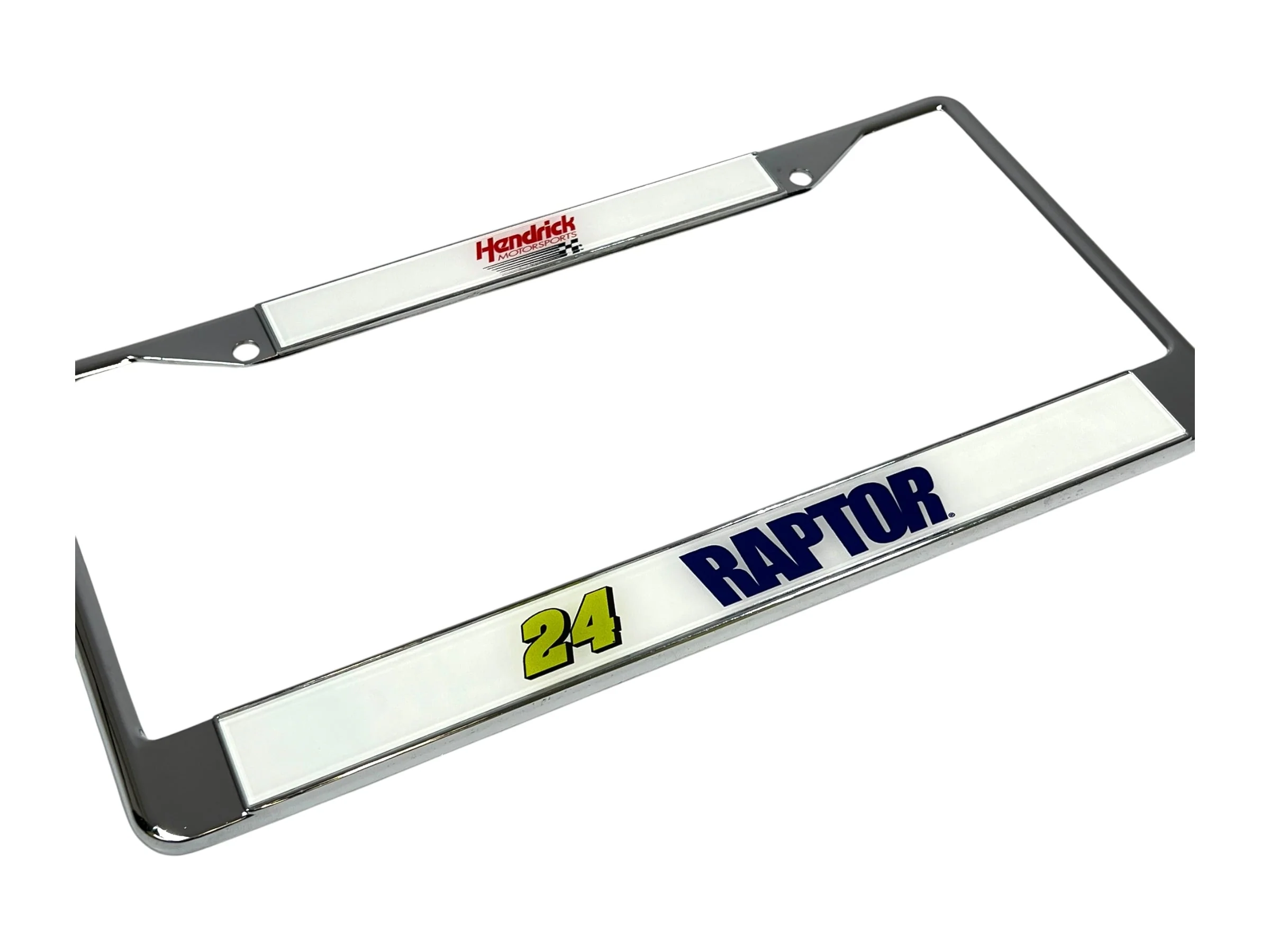 William Byron #24 Raptor Chrome License Plate Frame - Image 3