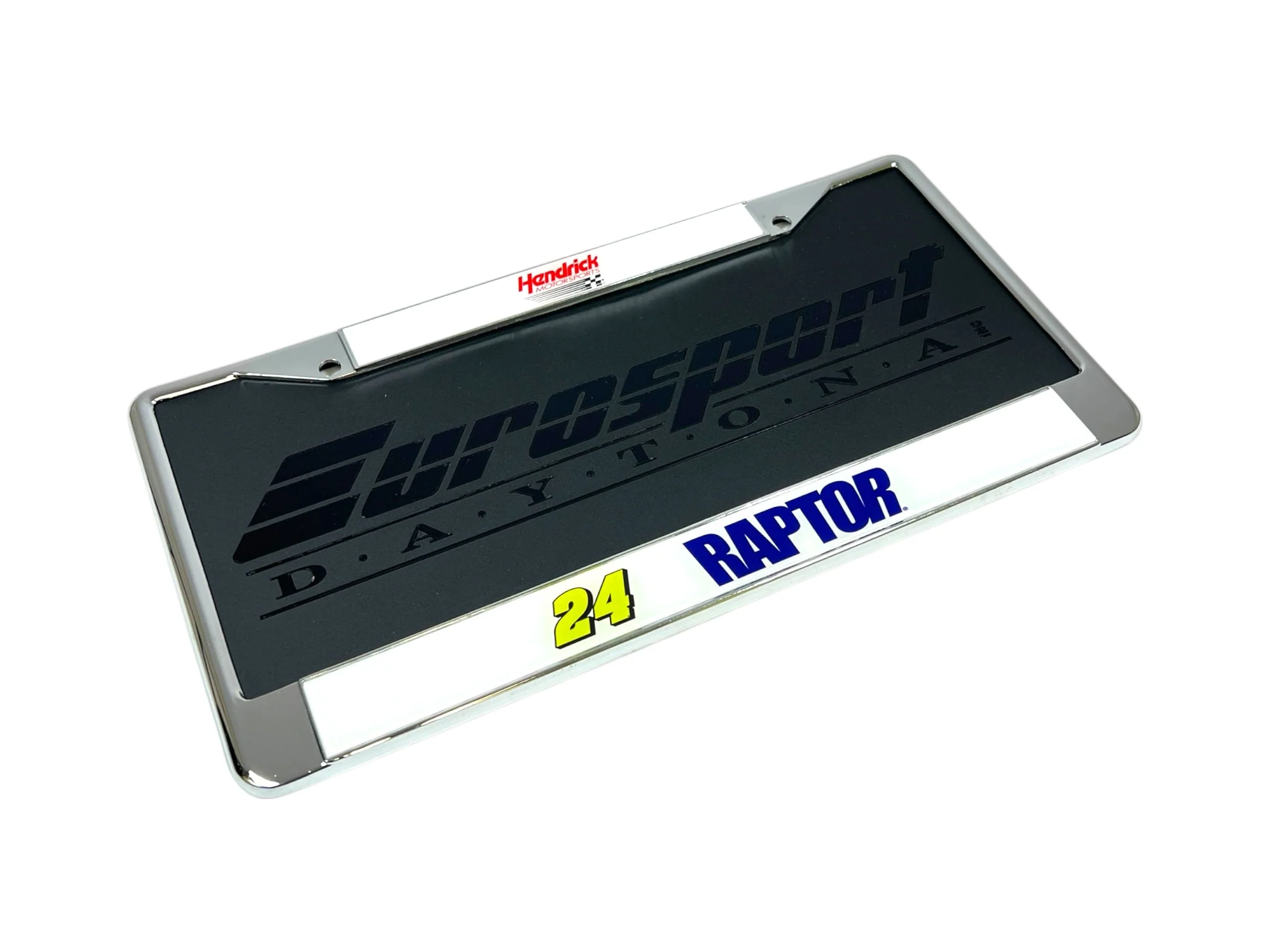 William Byron #24 Raptor Chrome License Plate Frame - Image 4