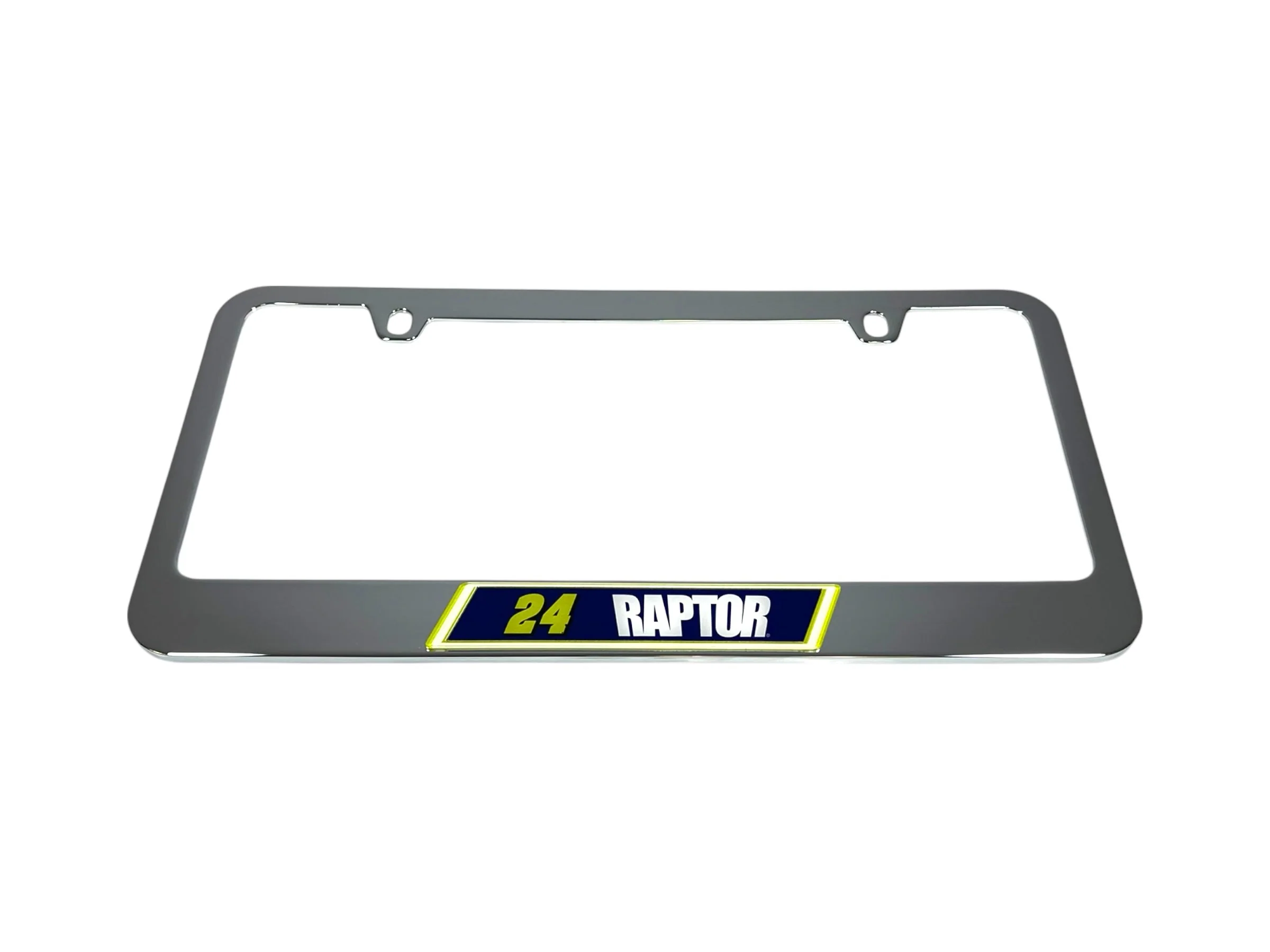 William Byron #24 Raptor Chrome License Plate Frame - Image 2