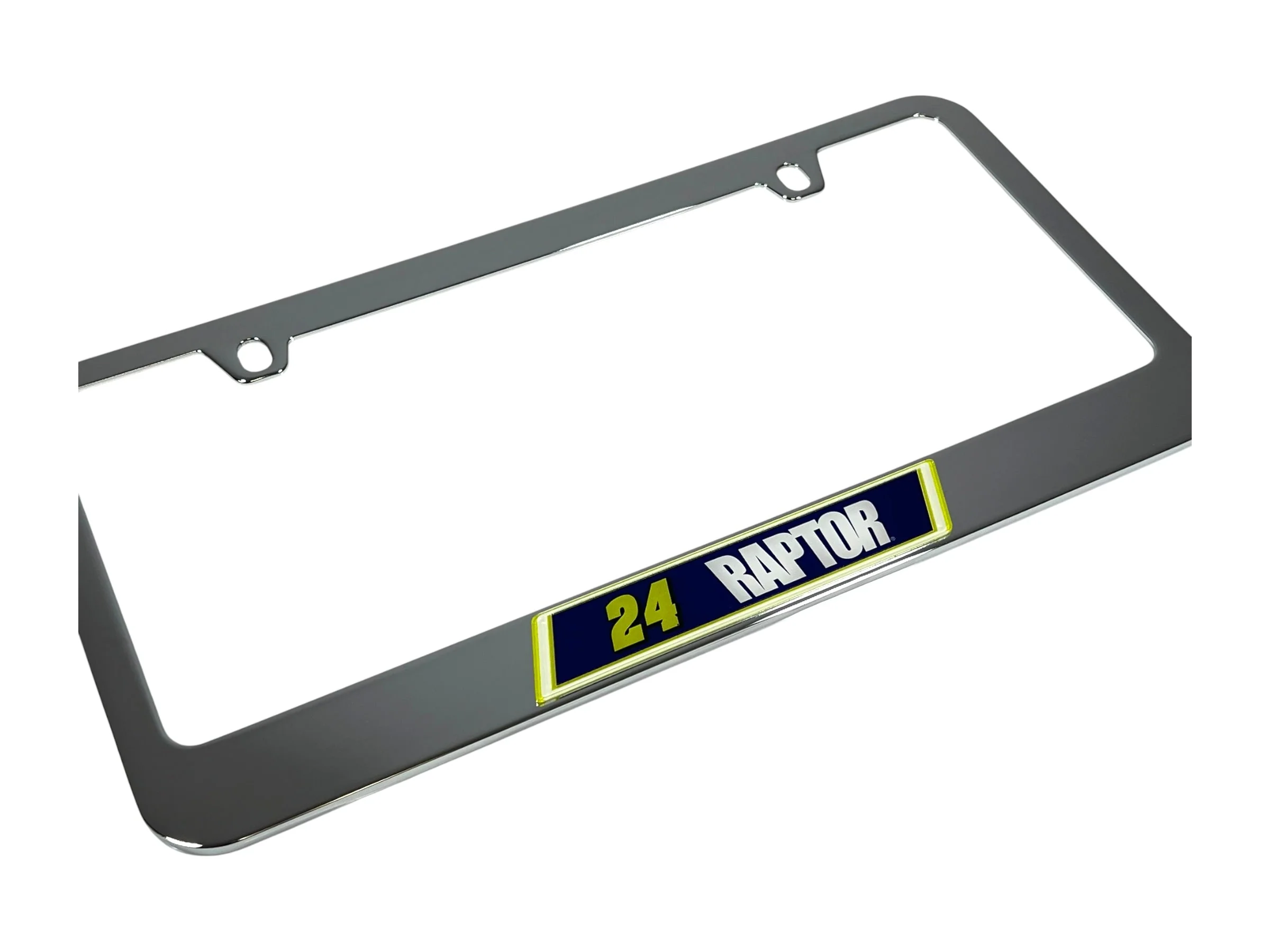 William Byron #24 Raptor Chrome License Plate Frame - Image 3