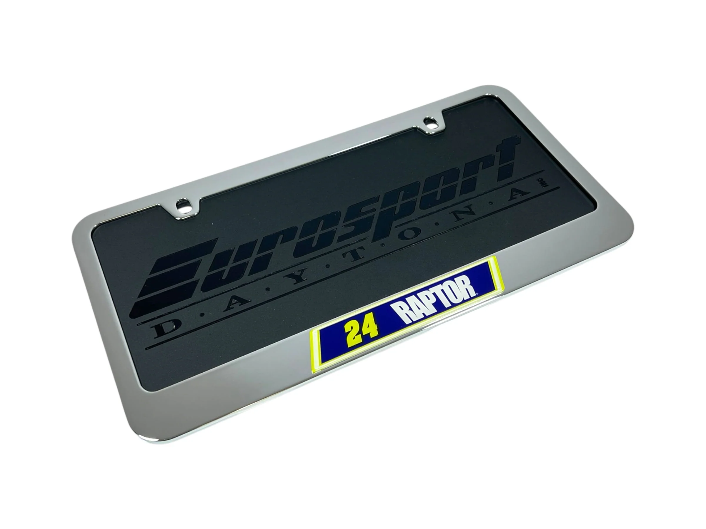 William Byron #24 Raptor Chrome License Plate Frame - Image 4