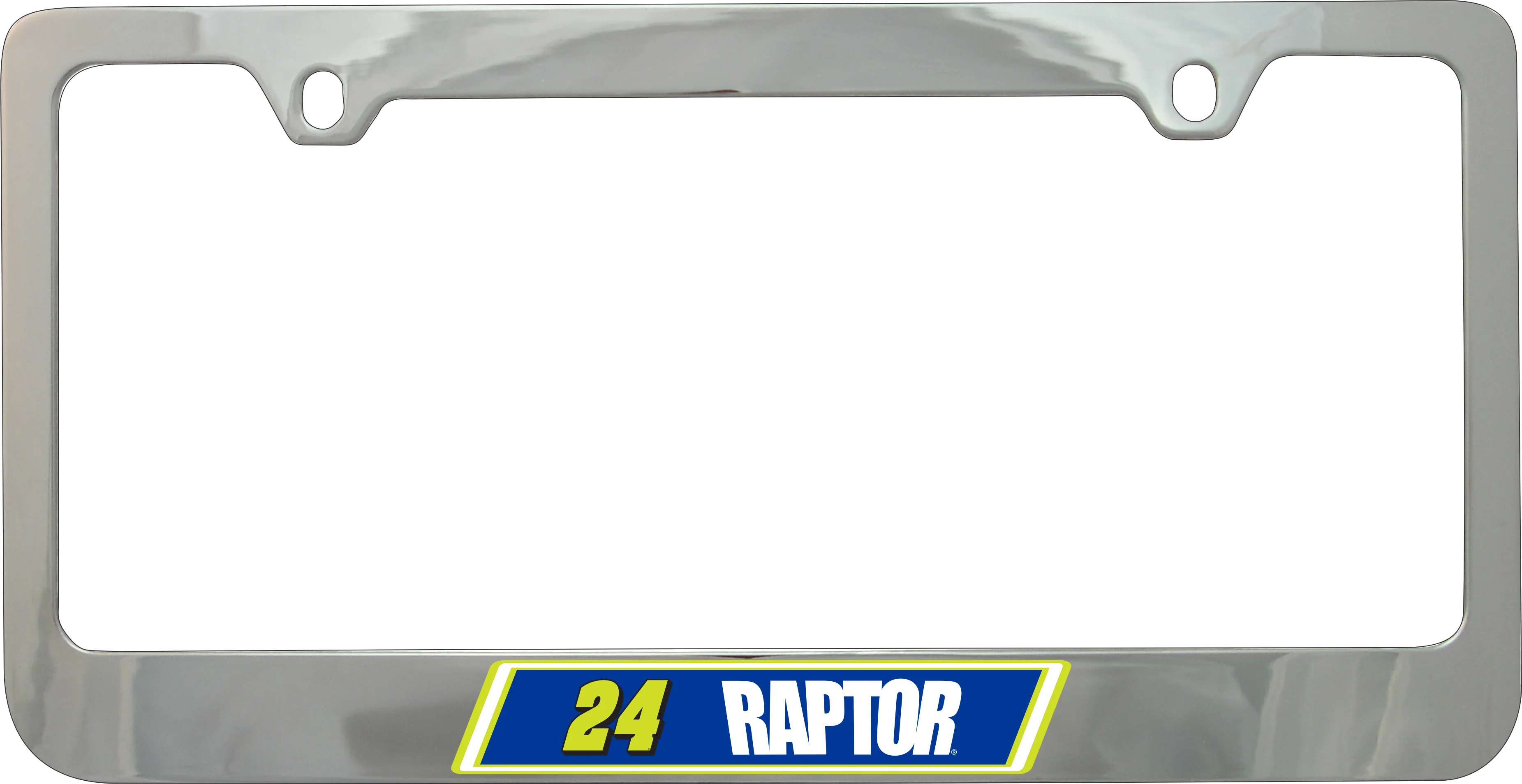 William Byron #24 Raptor Chrome License Plate Frame - Image 5