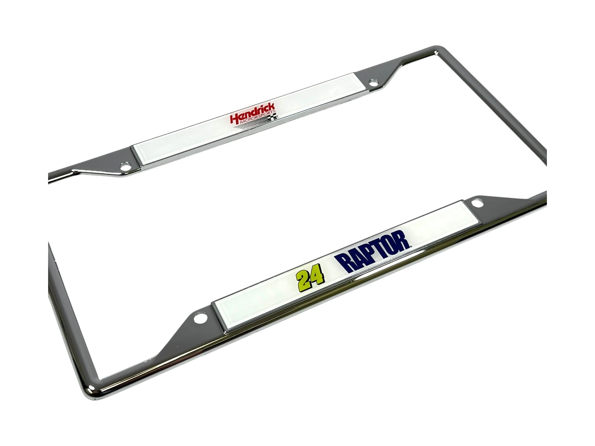 William Byron #24 Raptor Chrome License Plate Frame - Image 3