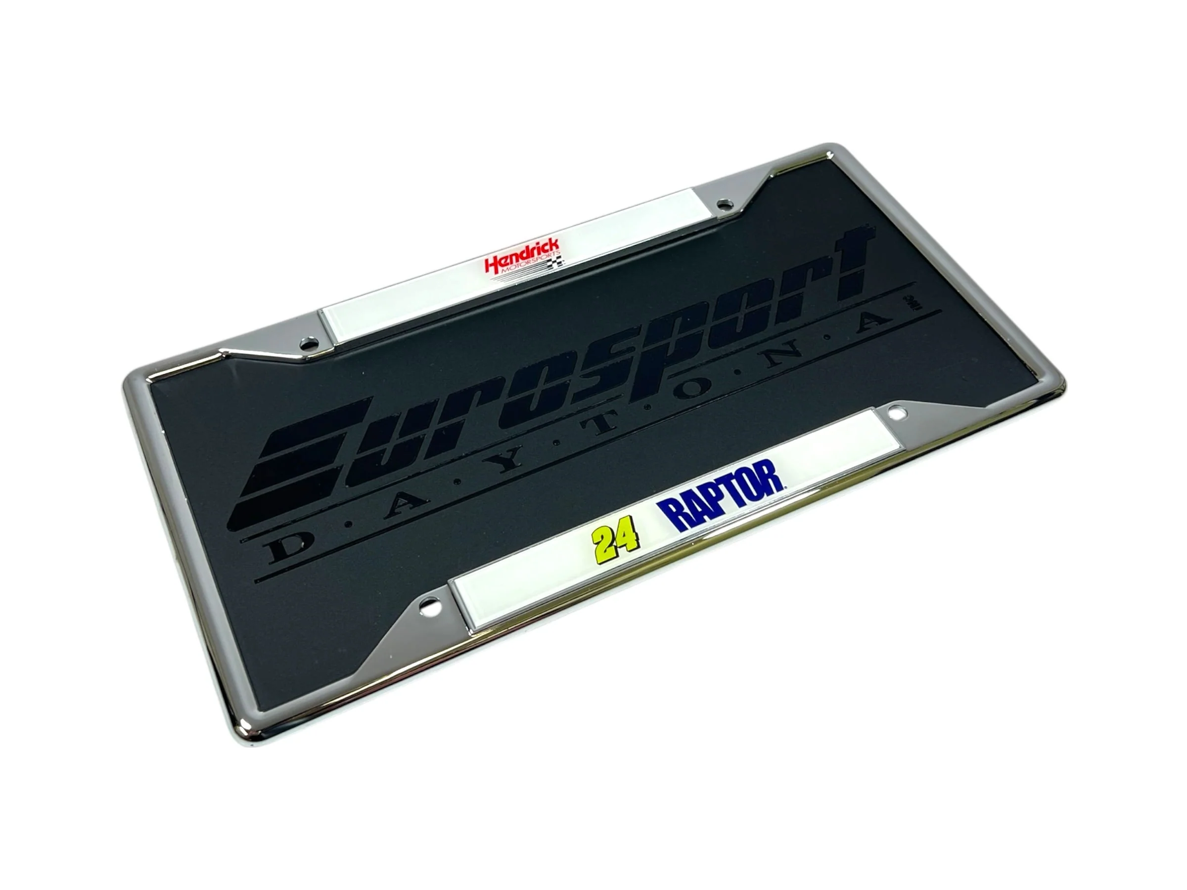 William Byron #24 Raptor Chrome License Plate Frame - Image 4