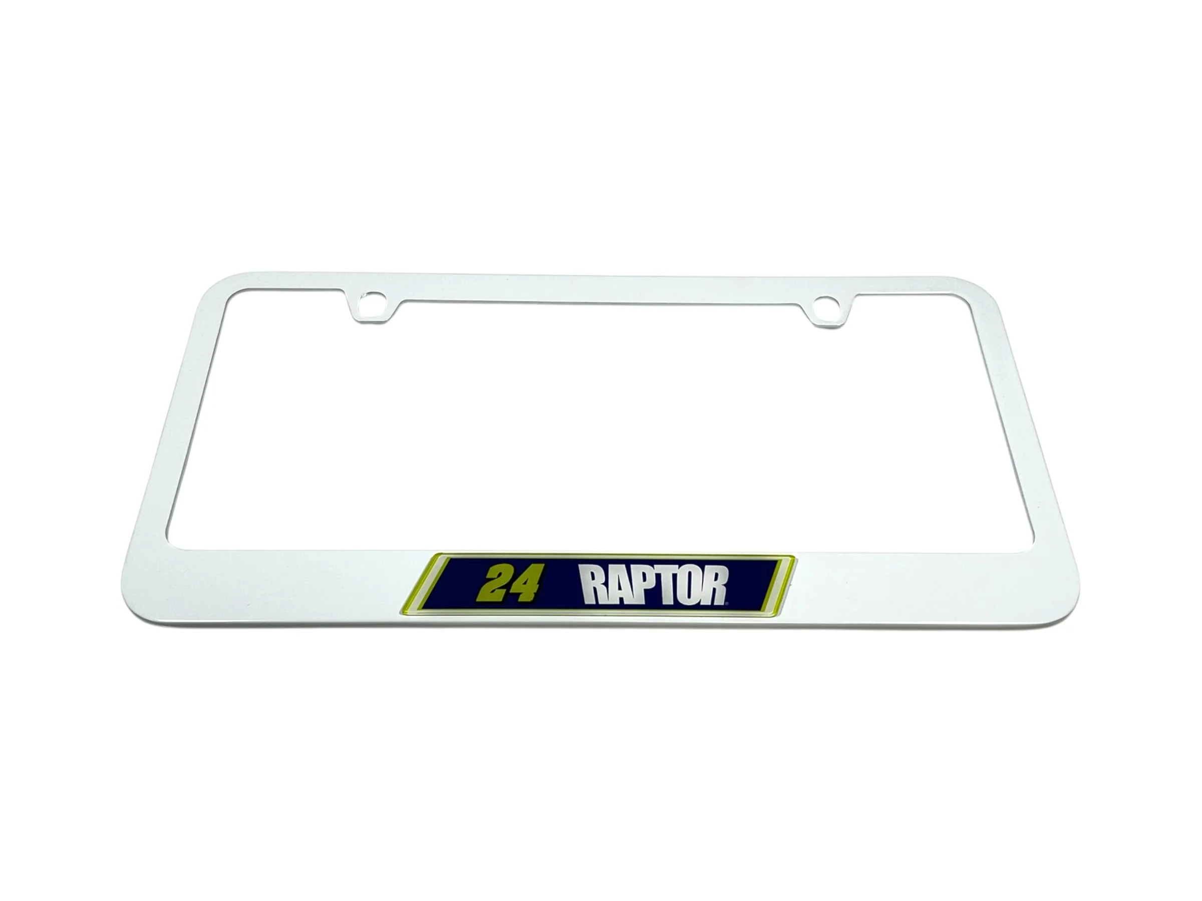 William Byron #24 Raptor White License Plate Frame - Image 2