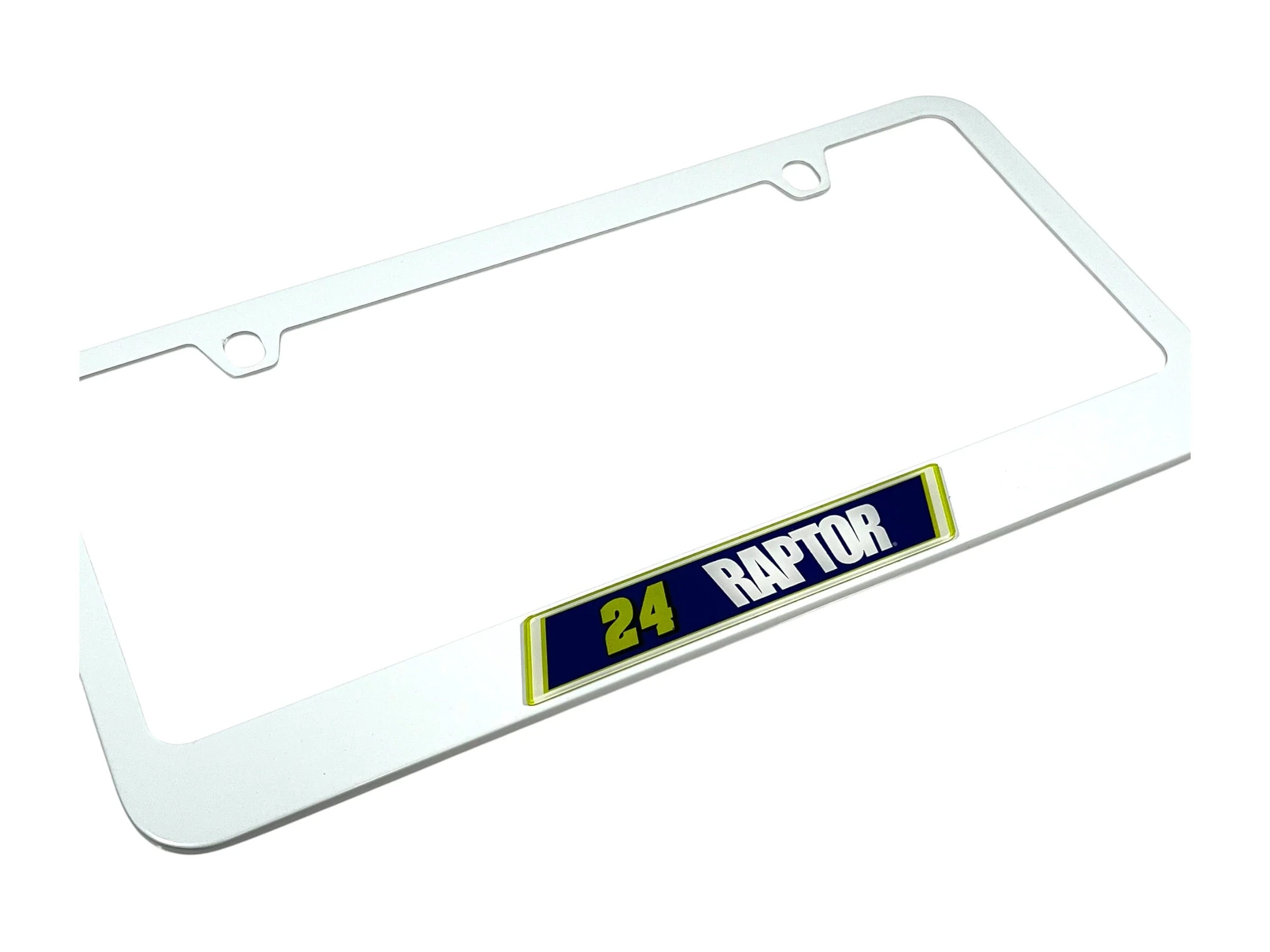 William Byron #24 Raptor White License Plate Frame - Image 3